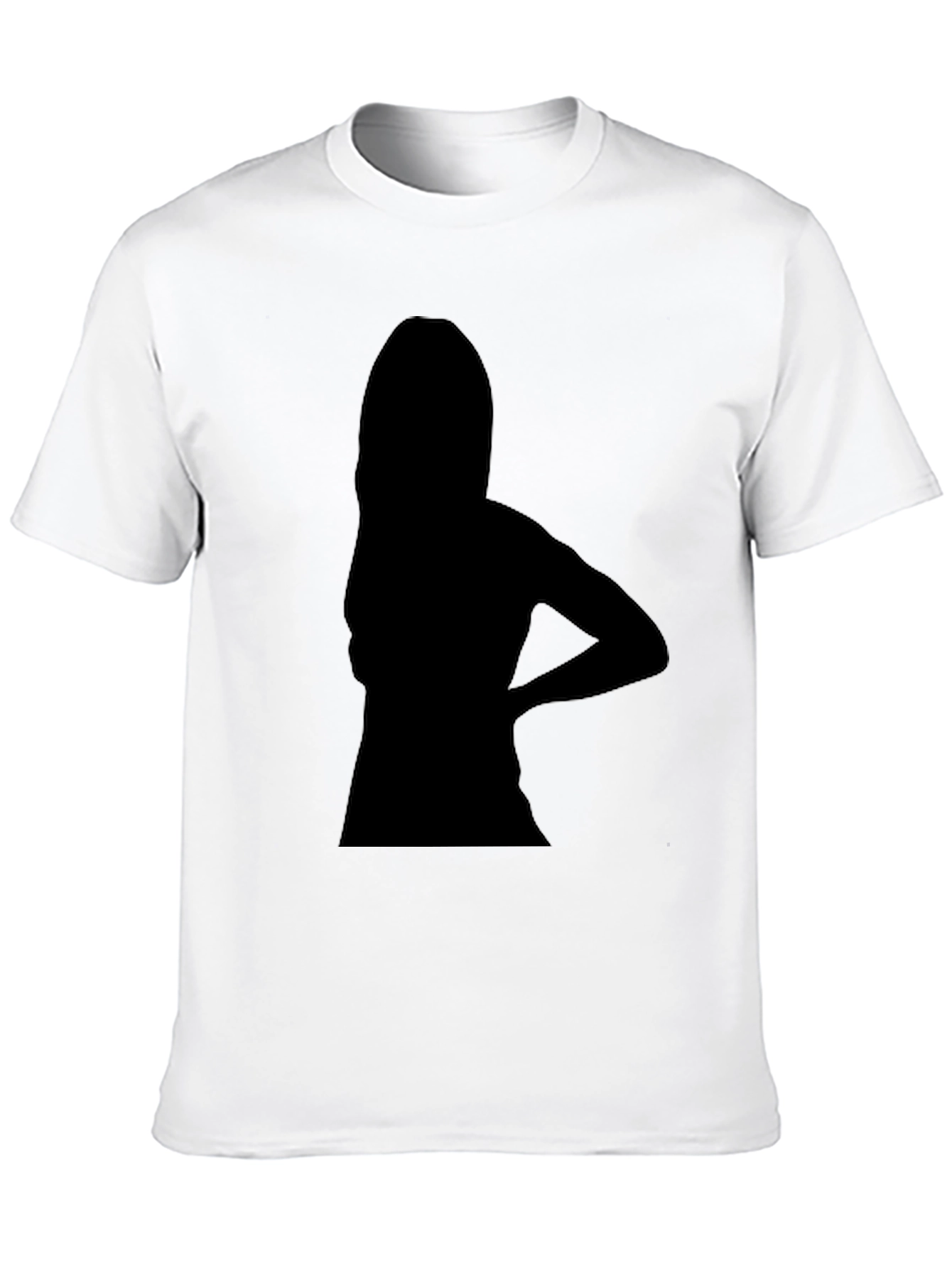 Silhouette Graphic Print Black T-Shirt