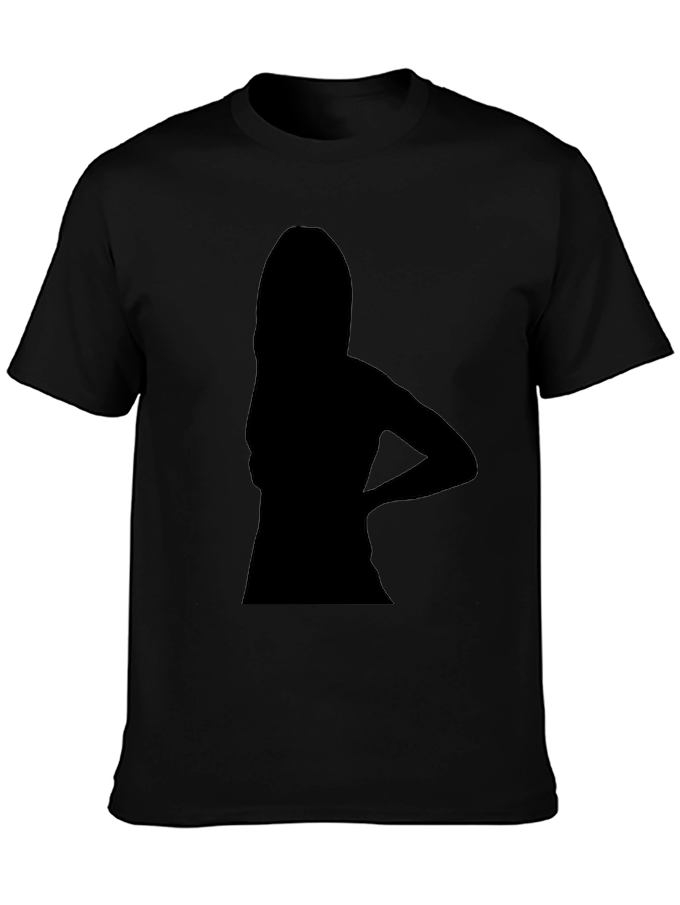 Silhouette Graphic Print Black T-Shirt