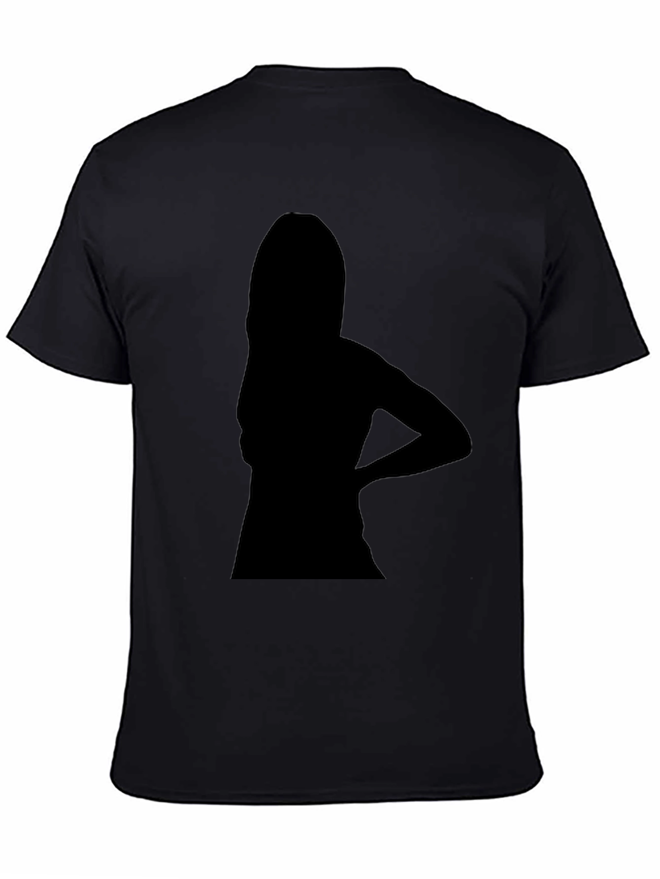 Silhouette Graphic Print Black T-Shirt