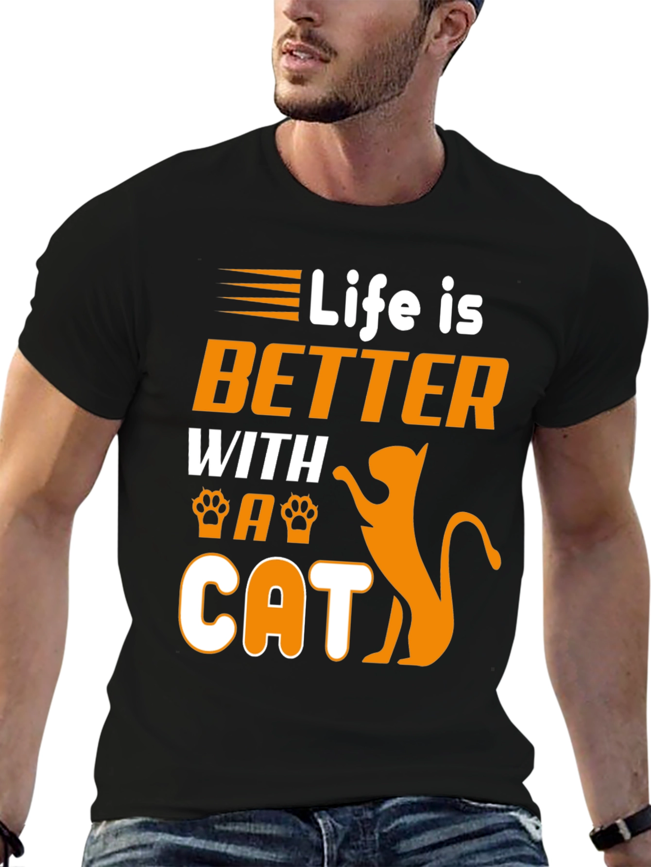 Life is Better With a Cat Graphic Tee