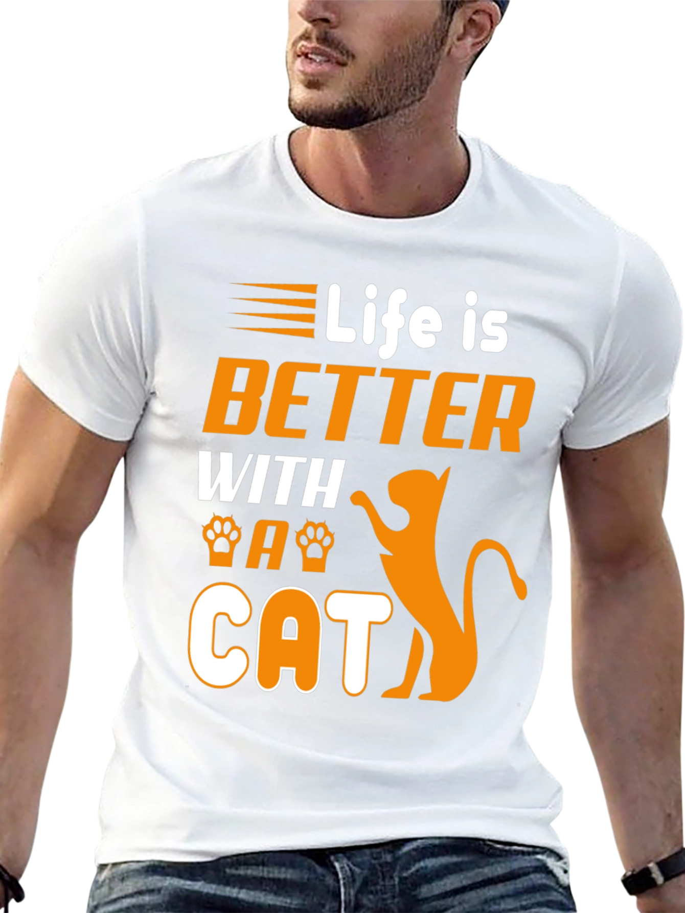Life is Better With a Cat Graphic Tee