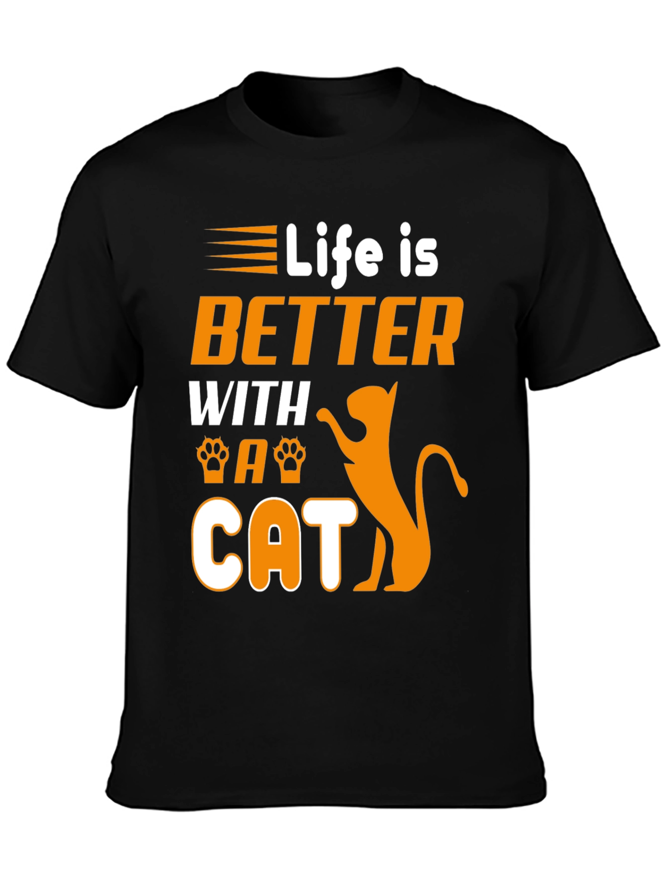 Life is Better With a Cat Graphic Tee