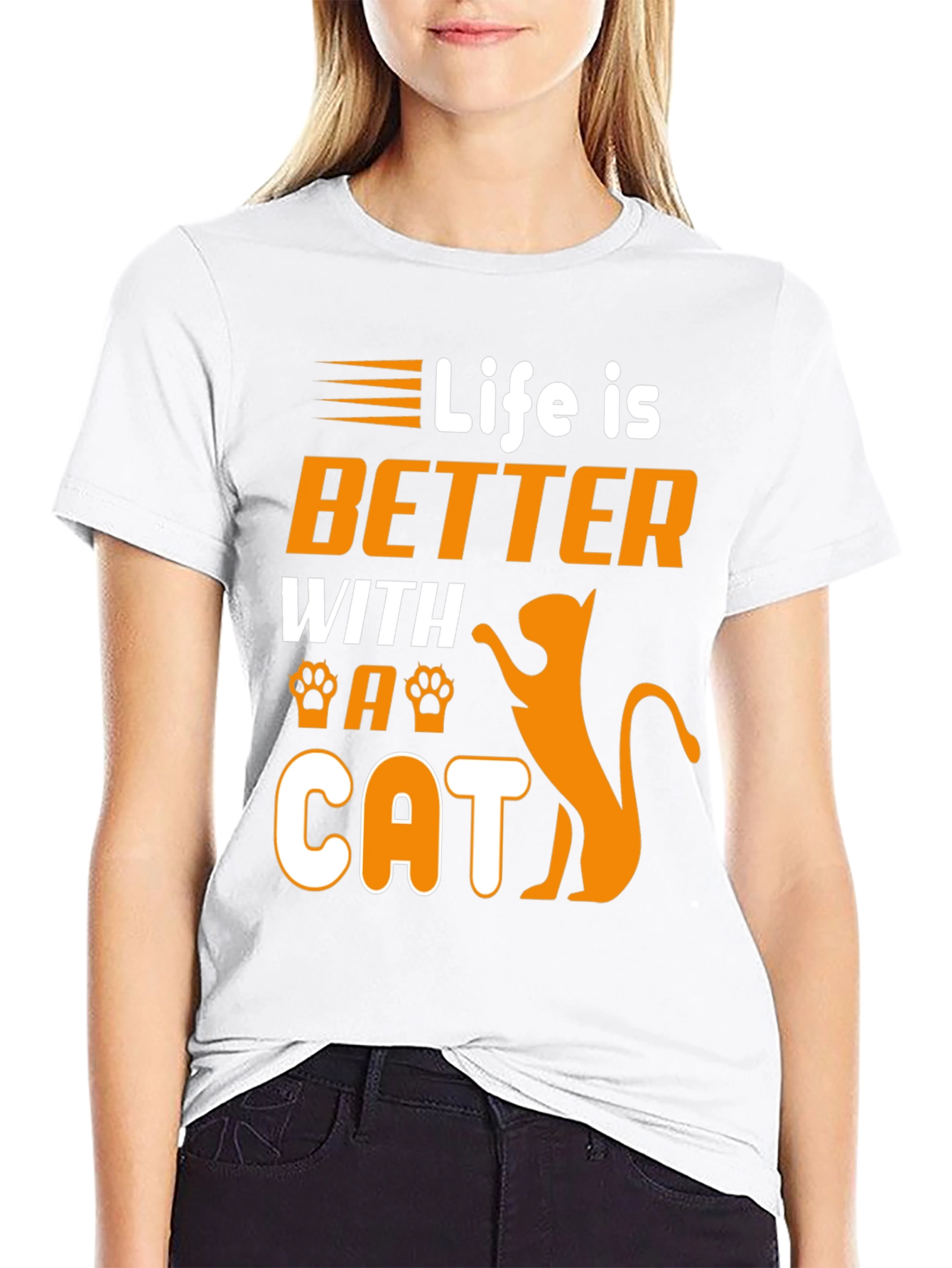 Life is Better With a Cat Graphic Tee