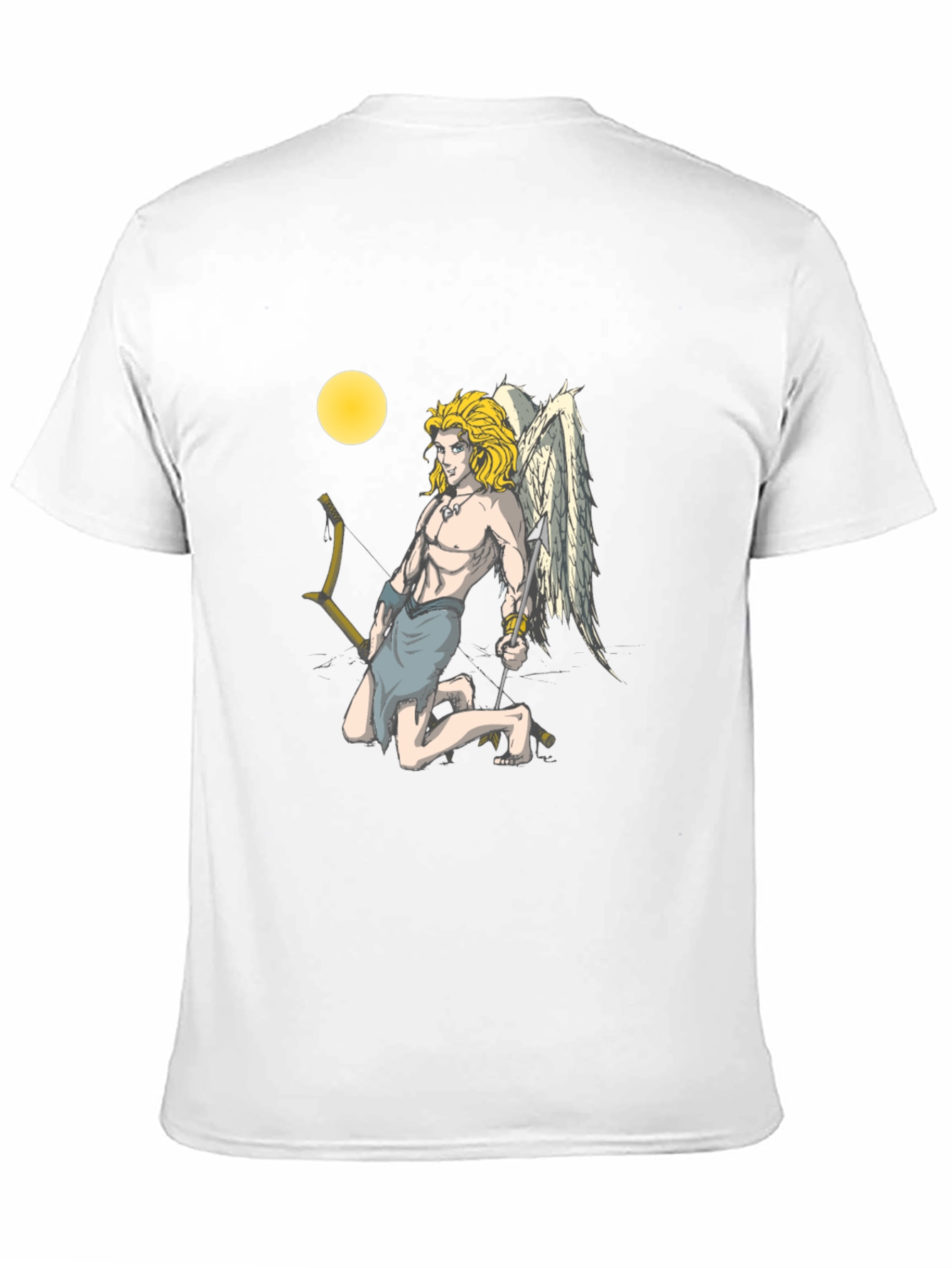 Cupid Graphic Tee - Black Cotton T-Shirt