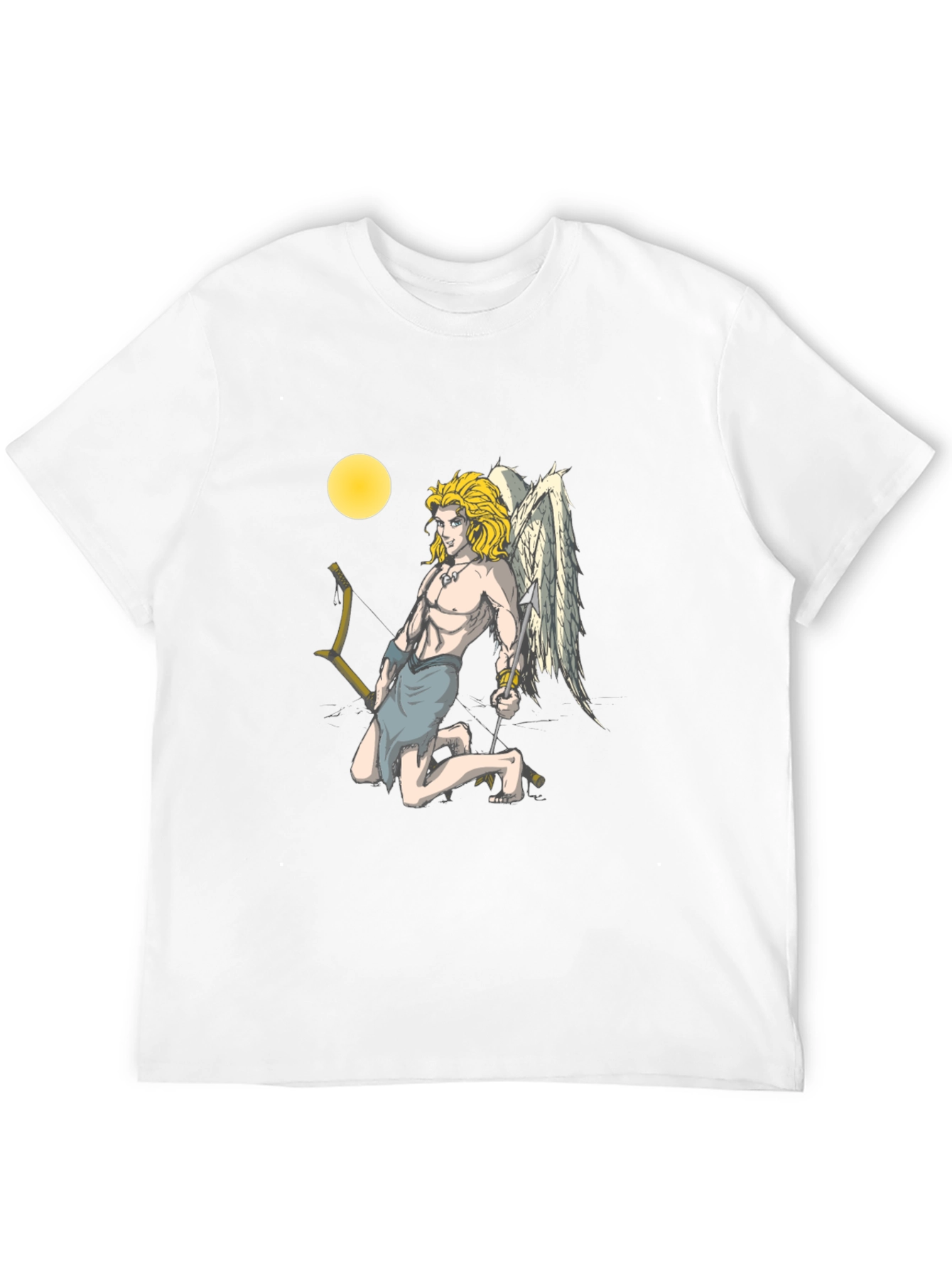 Cupid Graphic Tee - Black Cotton T-Shirt