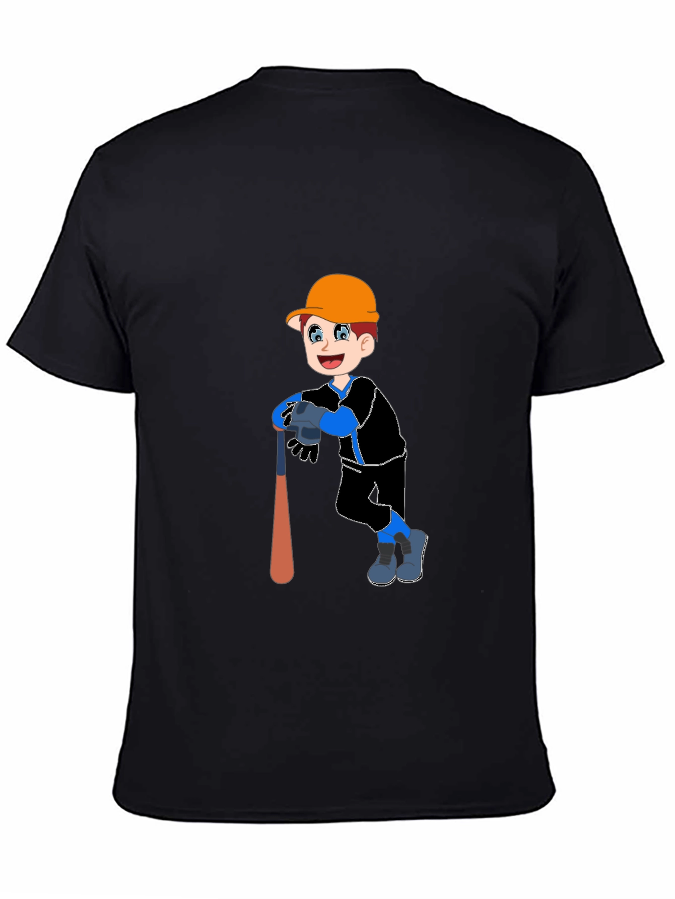 Boy Baseball Player Graphic T-Shirt