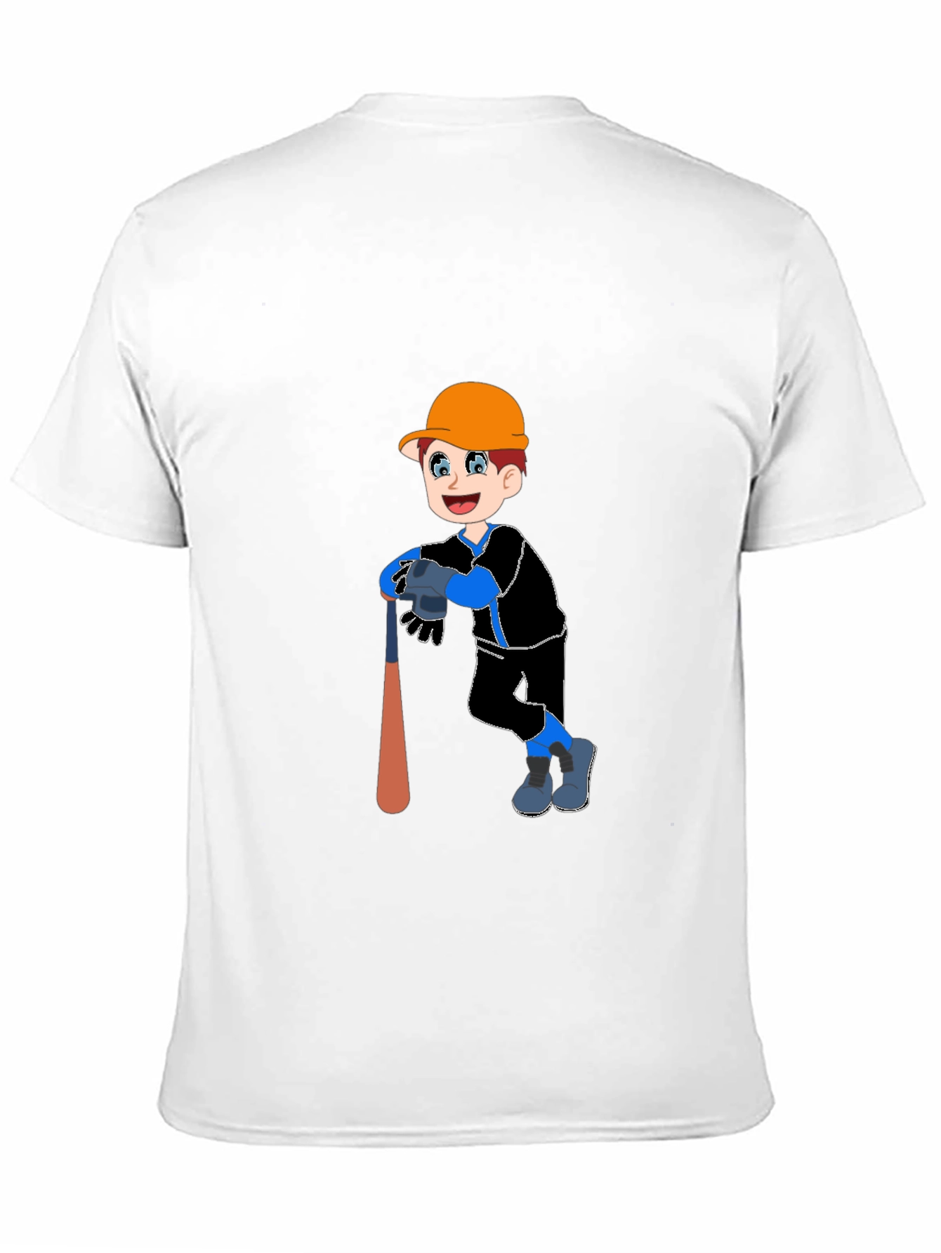 Boy Baseball Player Graphic T-Shirt