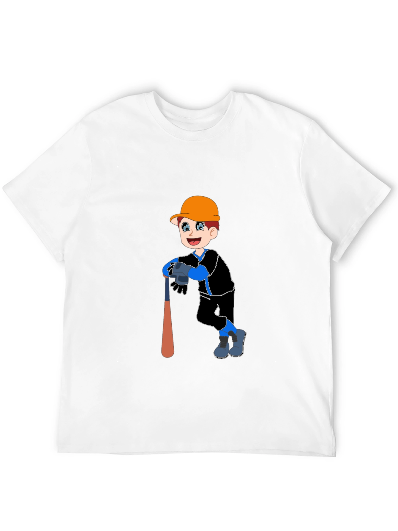 Boy Baseball Player Graphic T-Shirt