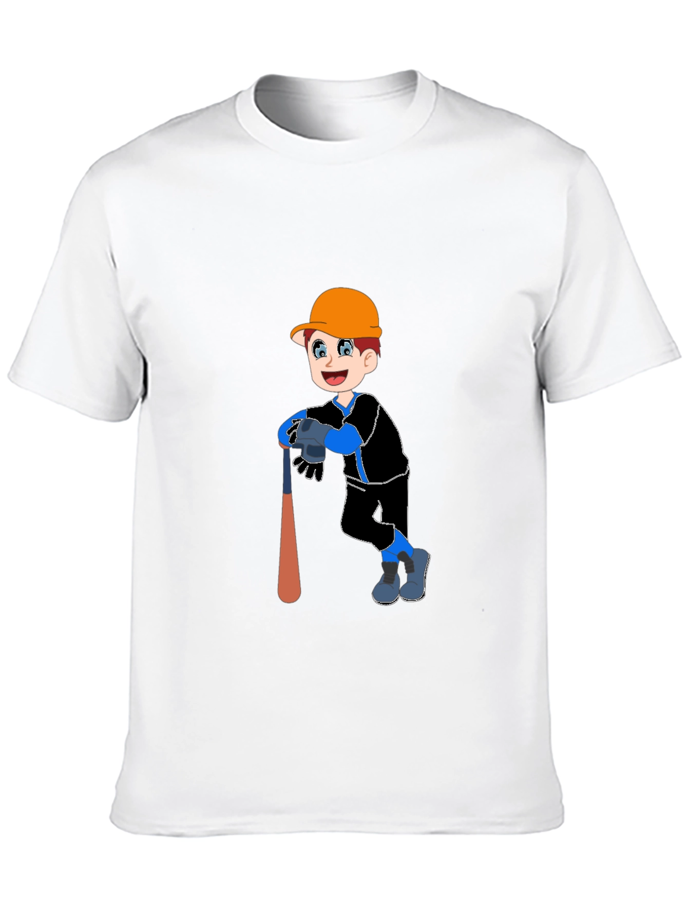 Boy Baseball Player Graphic T-Shirt