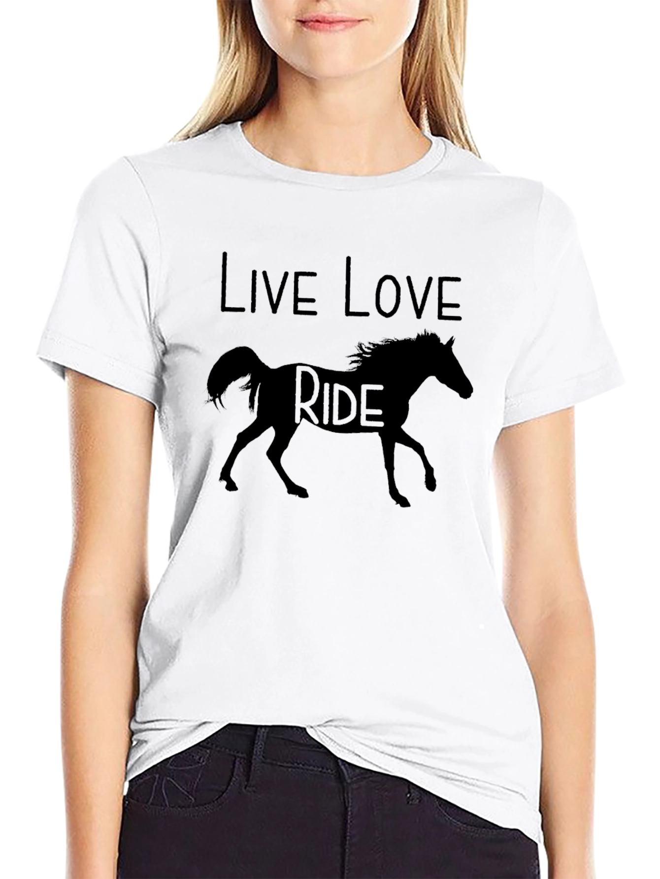 Live Love Ride Horse Graphic T-Shirt