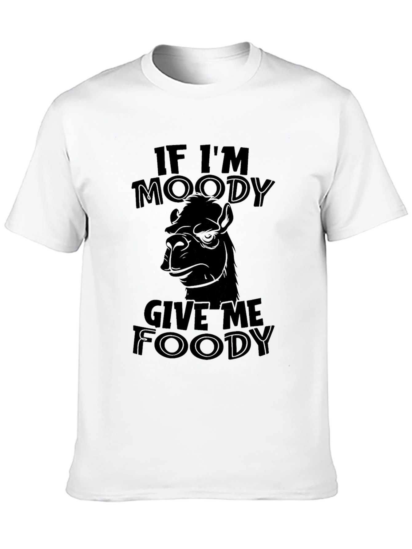 Moody Camel Foody Funny Graphic T-Shirt