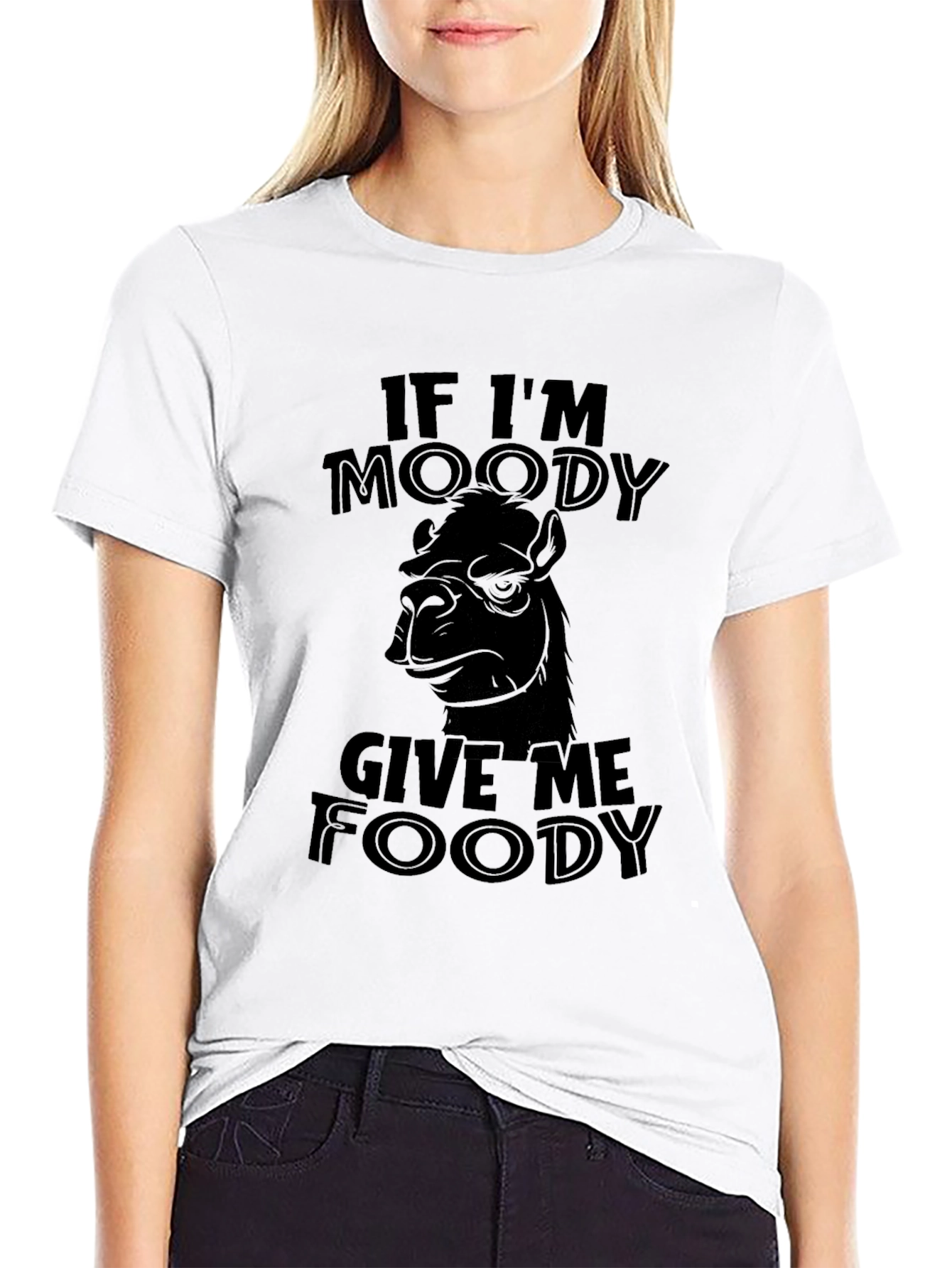 Moody Camel Foody Funny Graphic T-Shirt
