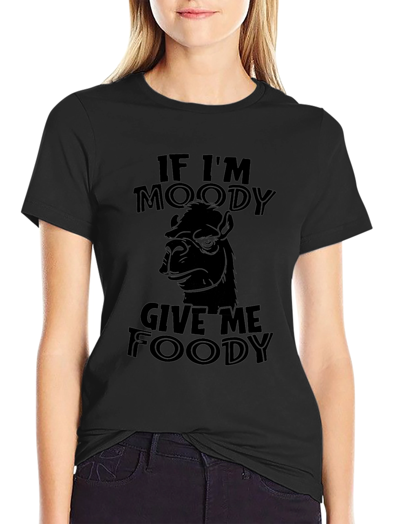 Moody Camel Foody Funny Graphic T-Shirt