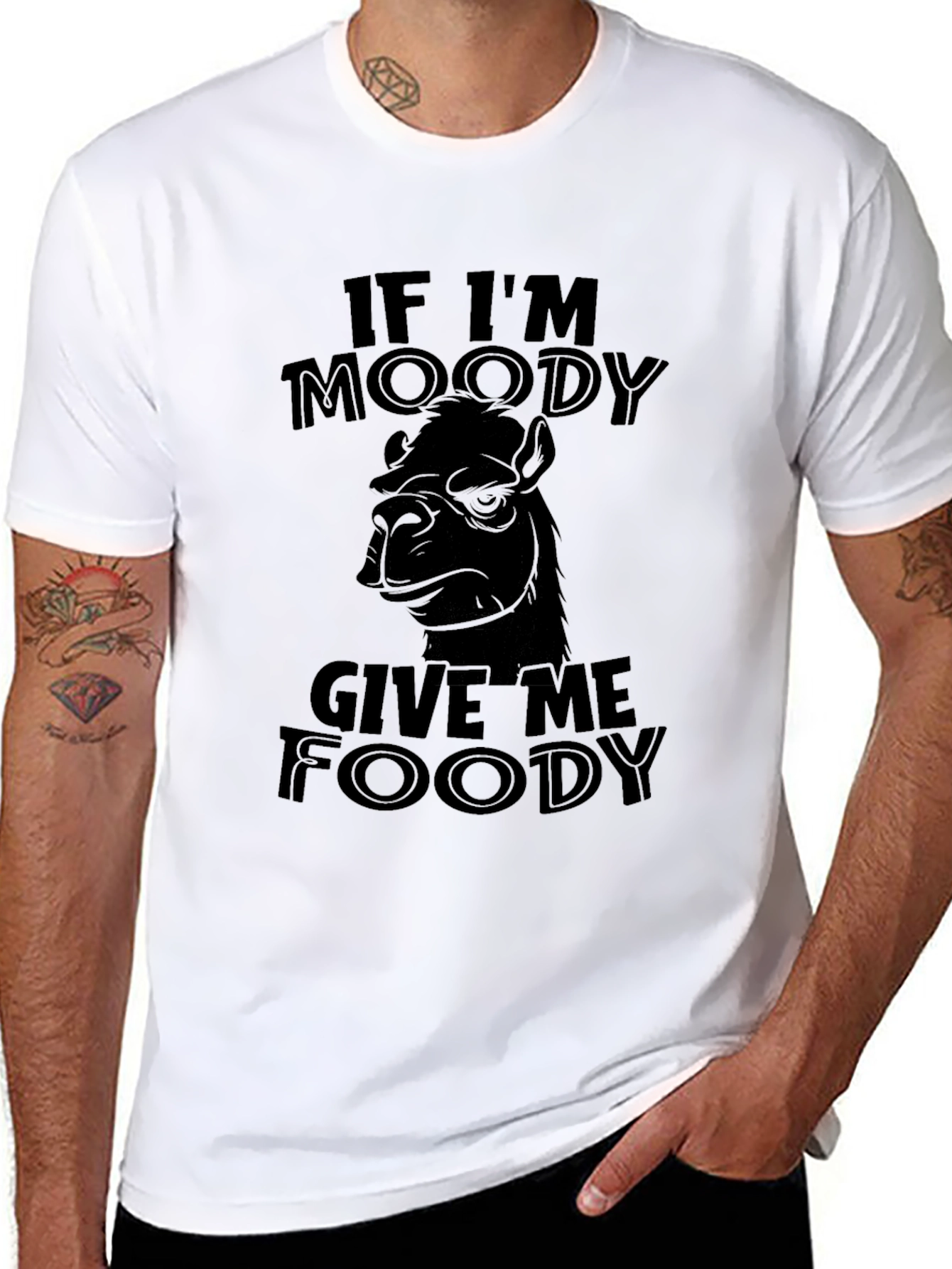 Moody Camel Foody Funny Graphic T-Shirt