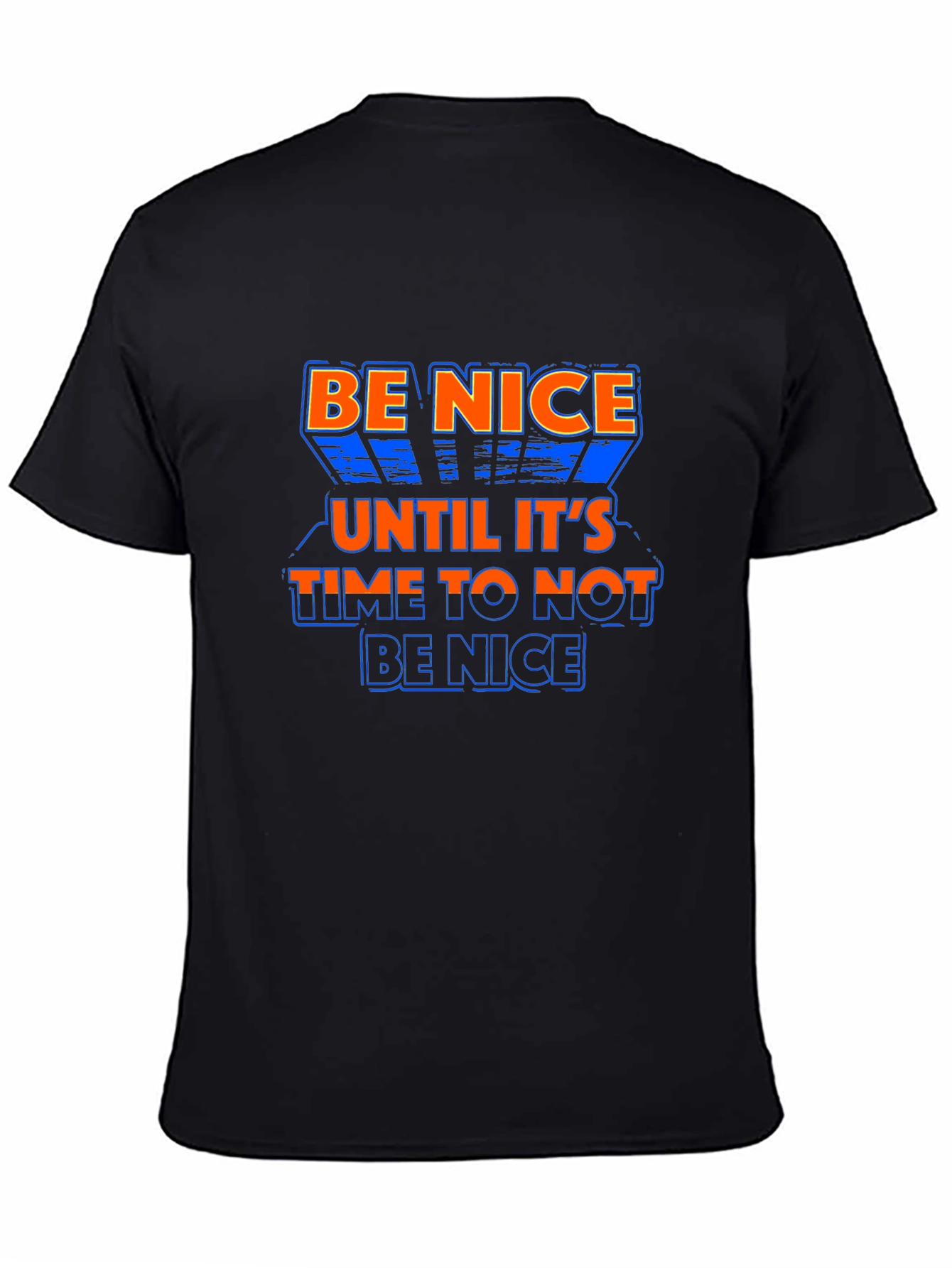 Be Nice Graphic Print Crew Neck T-Shirt