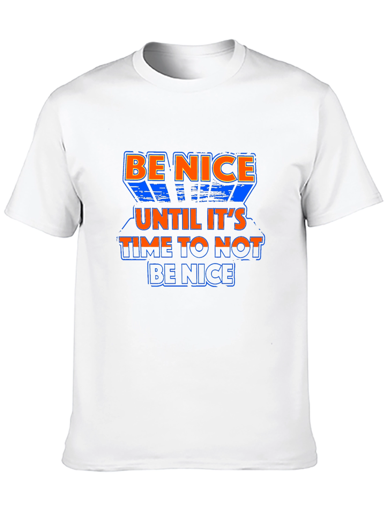 Be Nice Graphic Print Crew Neck T-Shirt