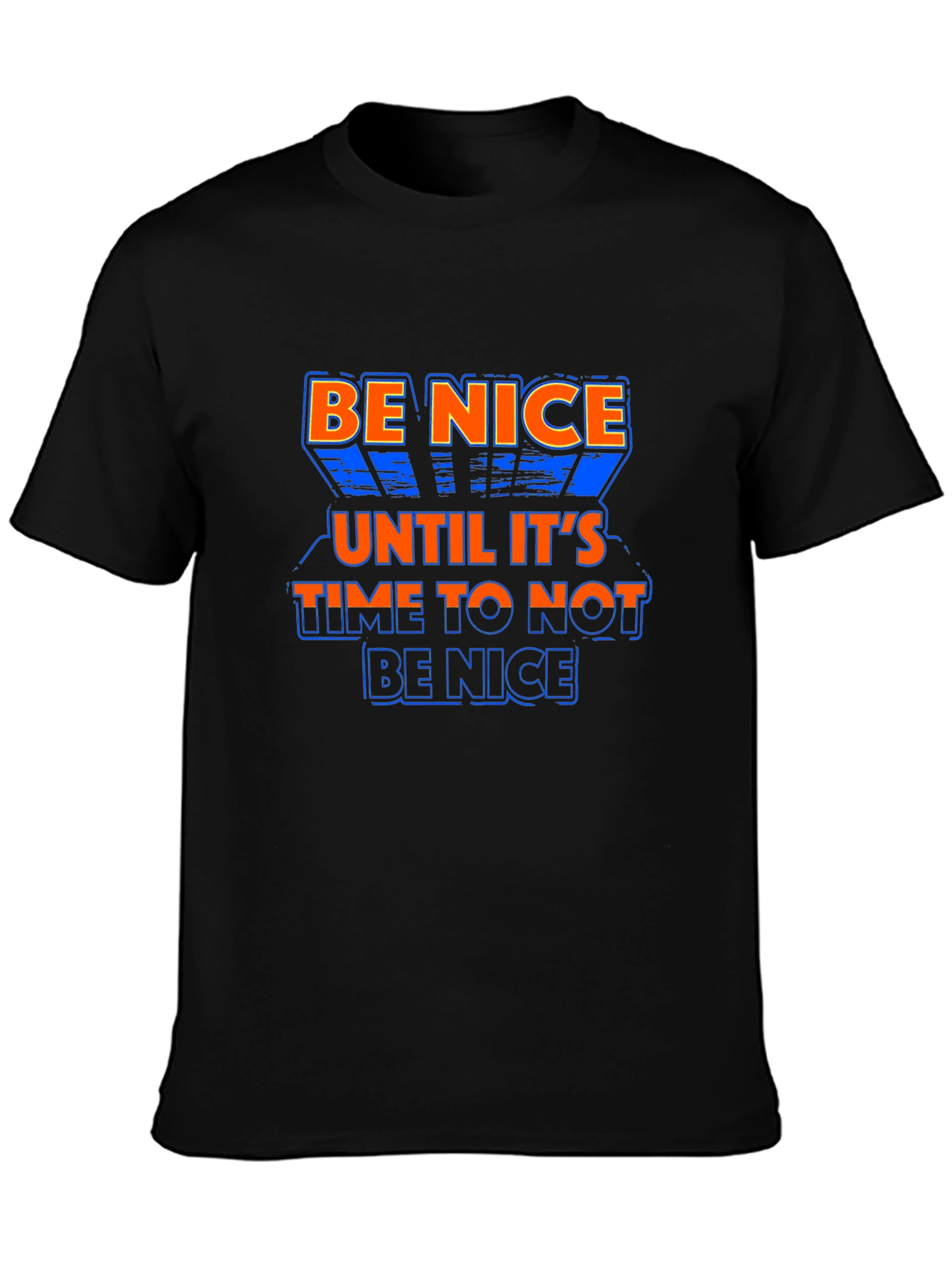 Be Nice Graphic Print Crew Neck T-Shirt