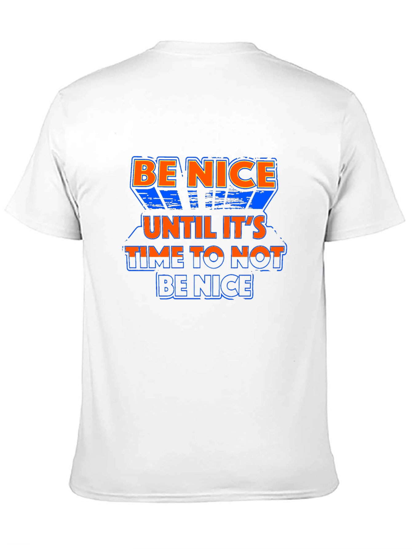 Be Nice Graphic Print Crew Neck T-Shirt
