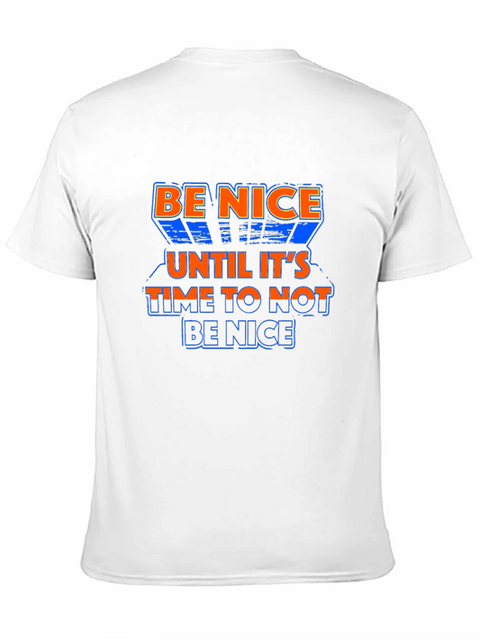 Be Nice Graphic Print Crew Neck T-Shirt