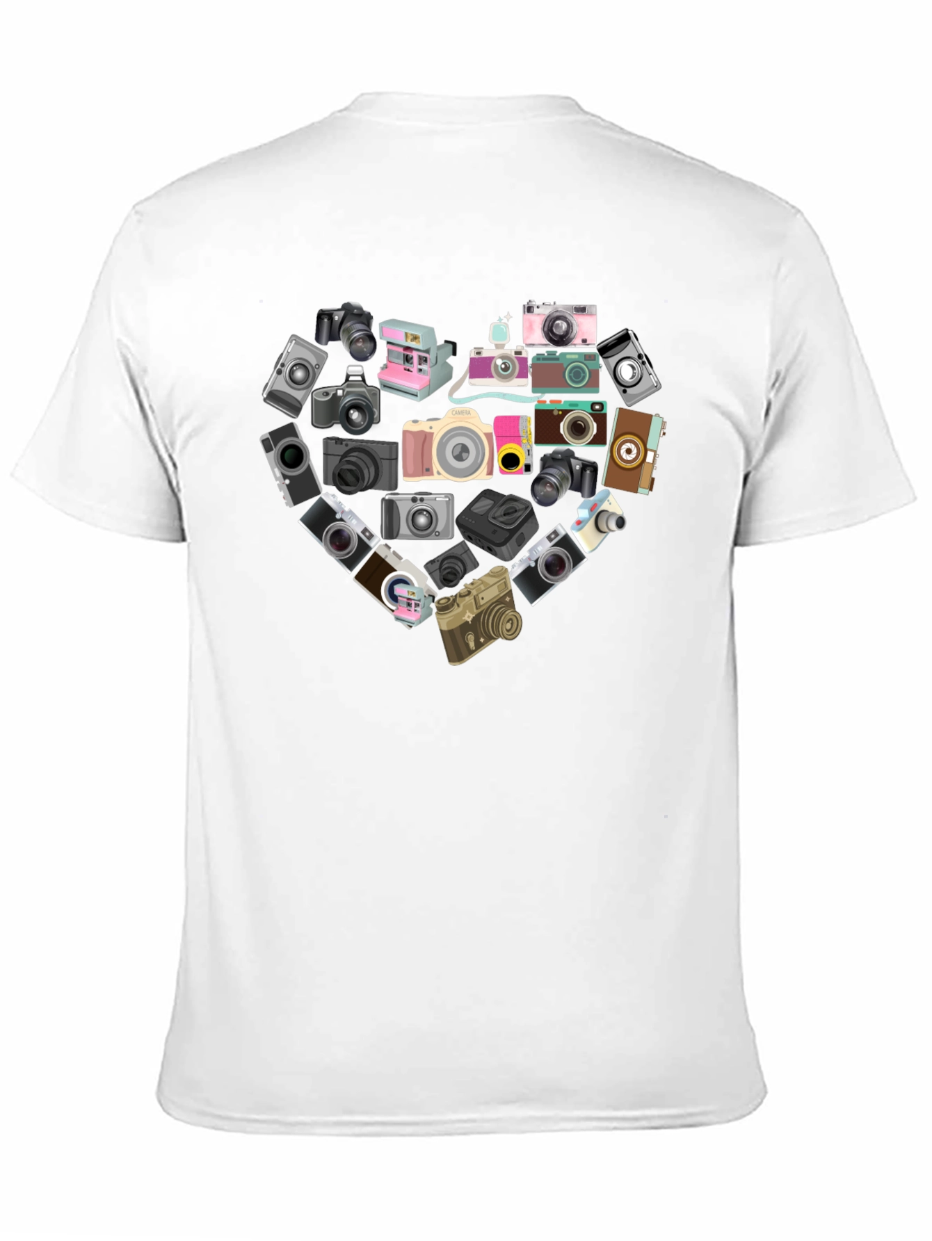 Camera Heart Graphic Tee - Photography Lover T-Shirt