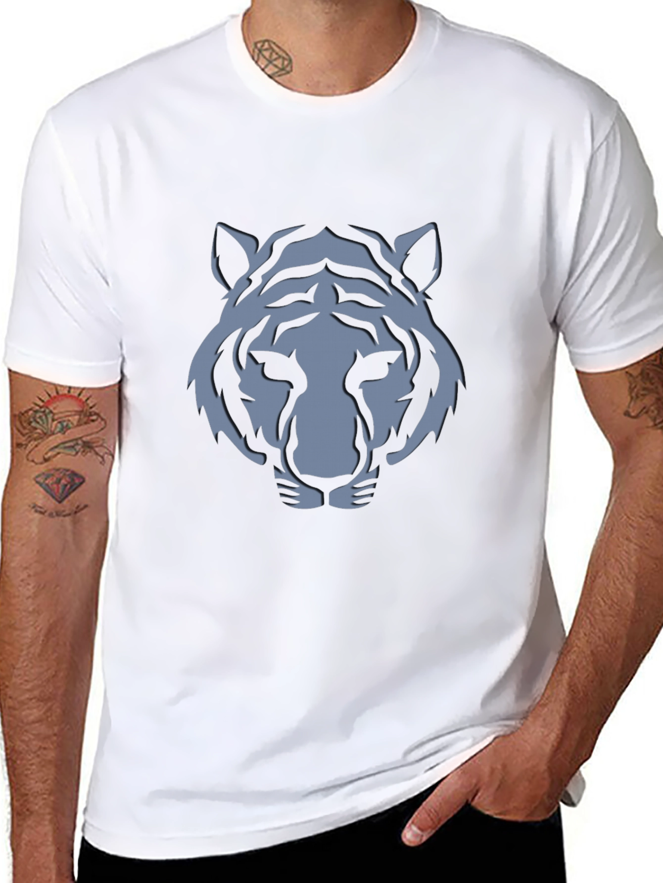 Tiger Graphic Black T-Shirt - Stylish Mens Fashion