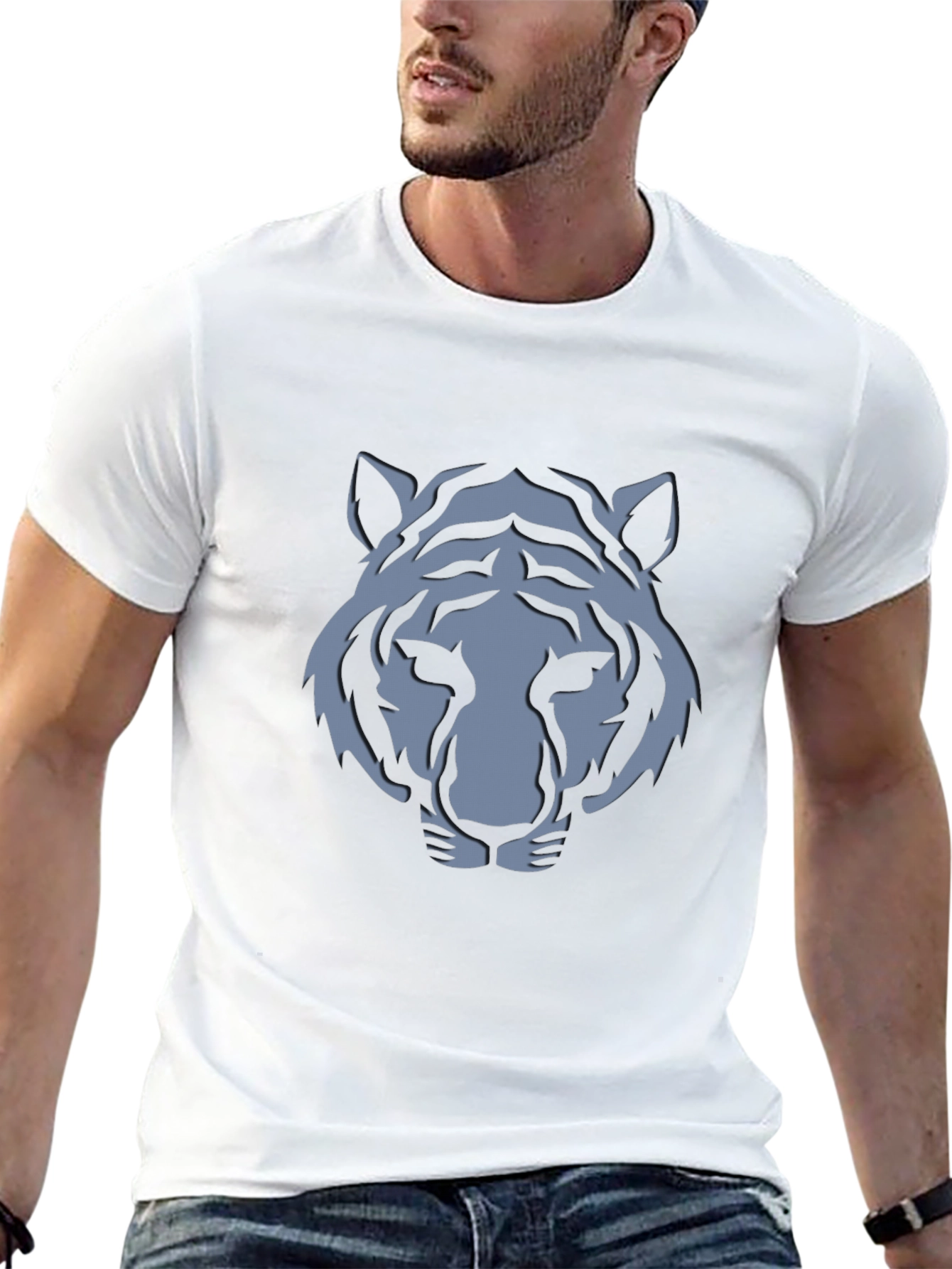 Tiger Graphic Black T-Shirt - Stylish Mens Fashion
