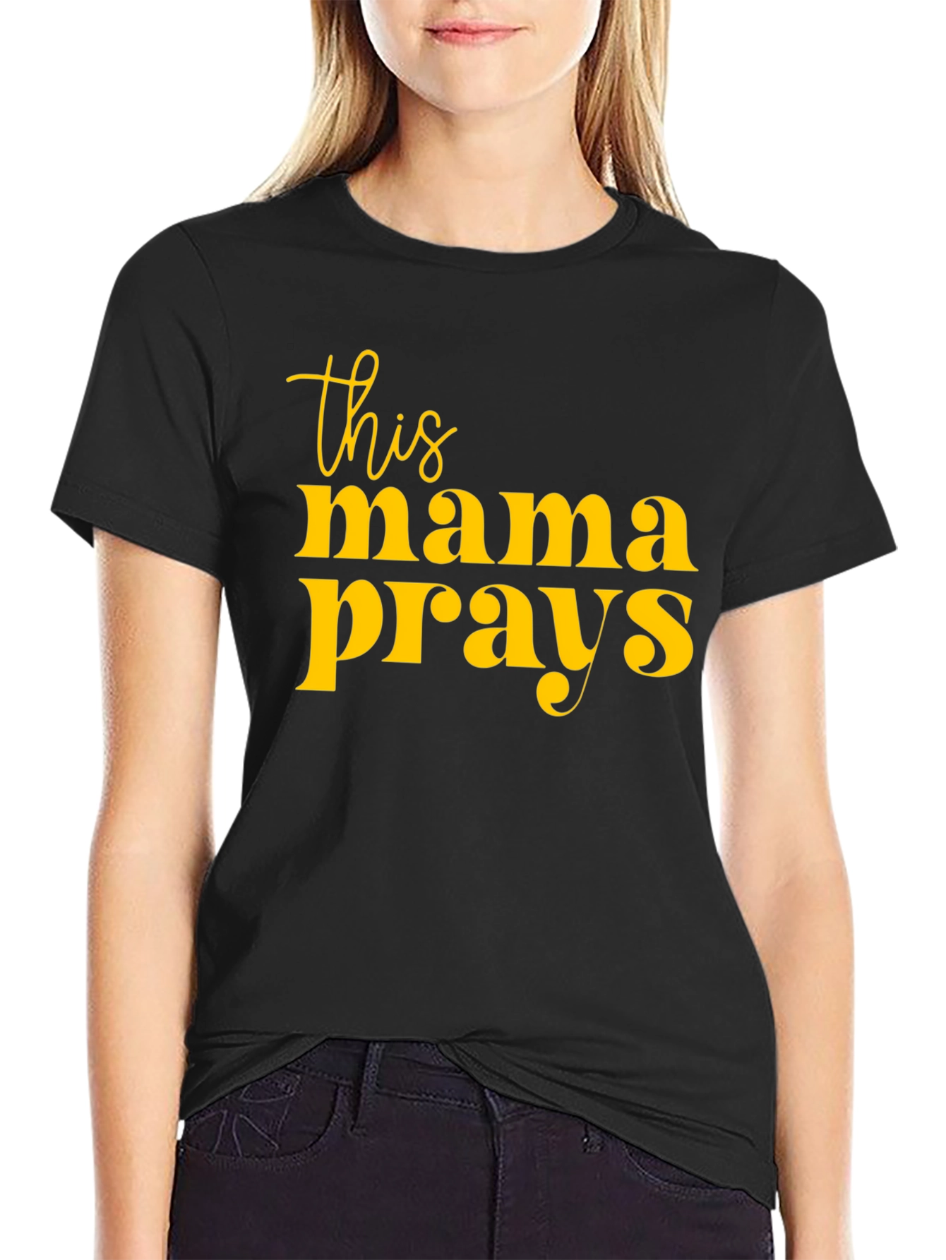 This Mama Prays Graphic T-Shirt