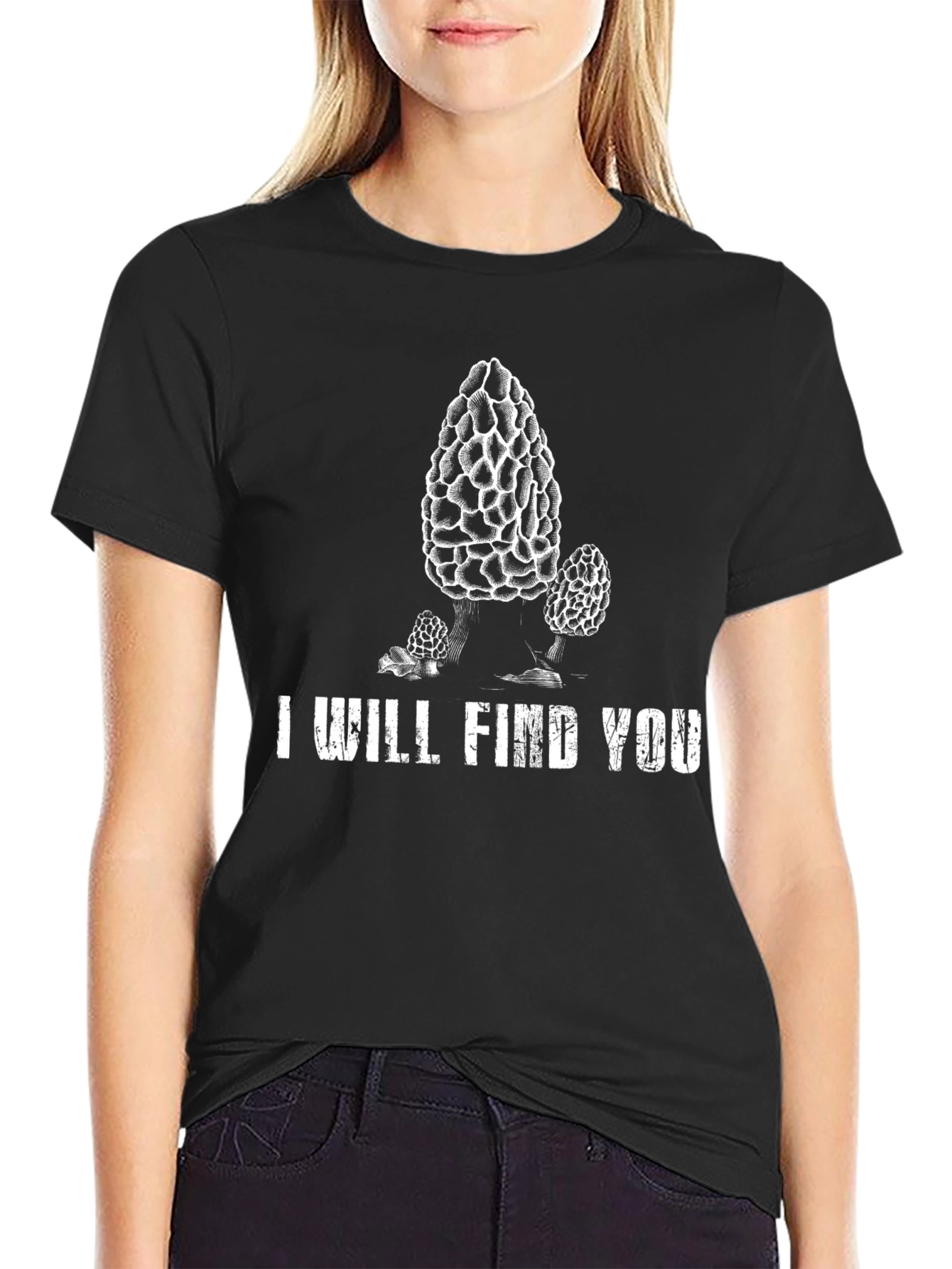 I Will Find You Morel Mushroom Graphic T-Shirt