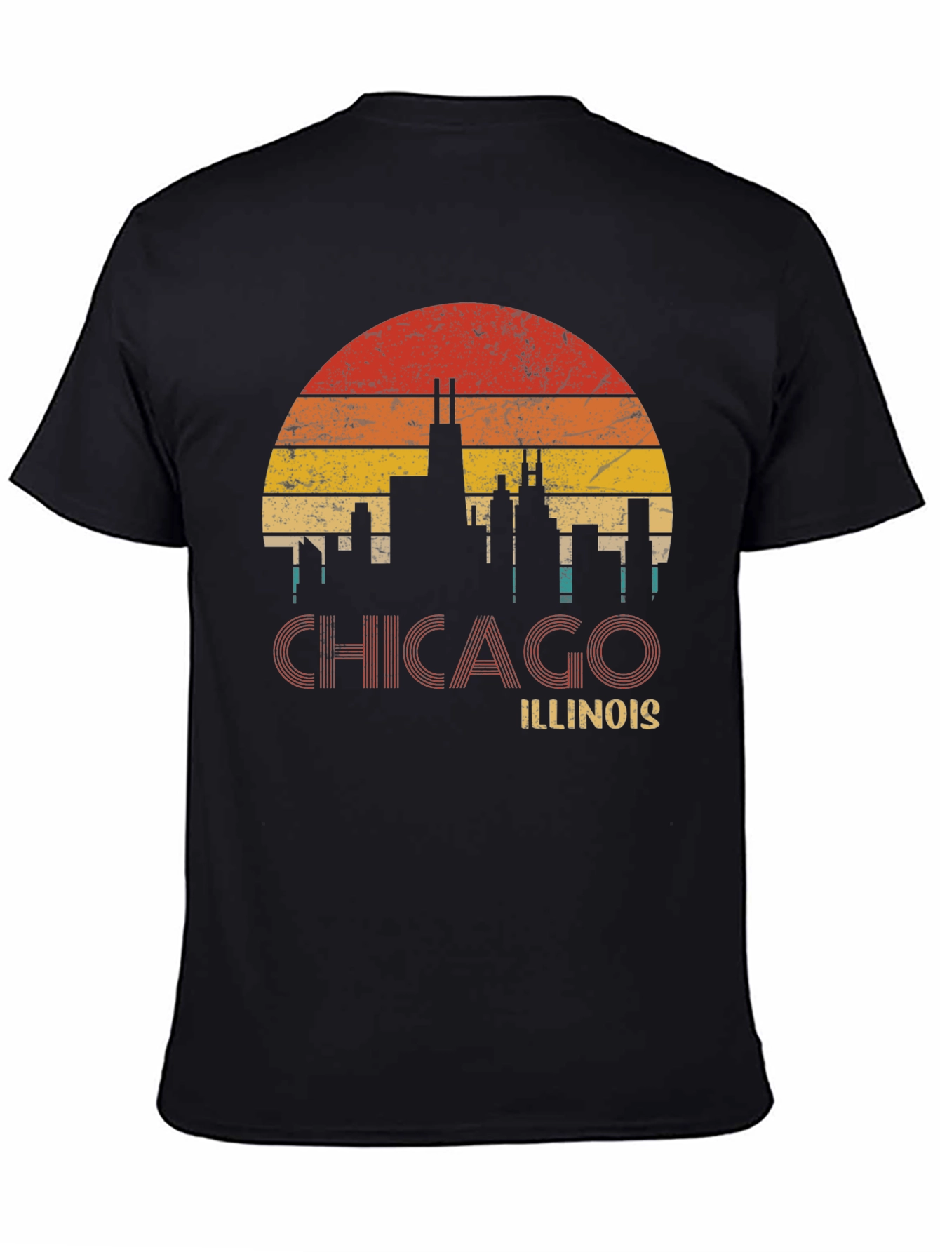 Chicago Illinois Retro Graphic T-Shirt