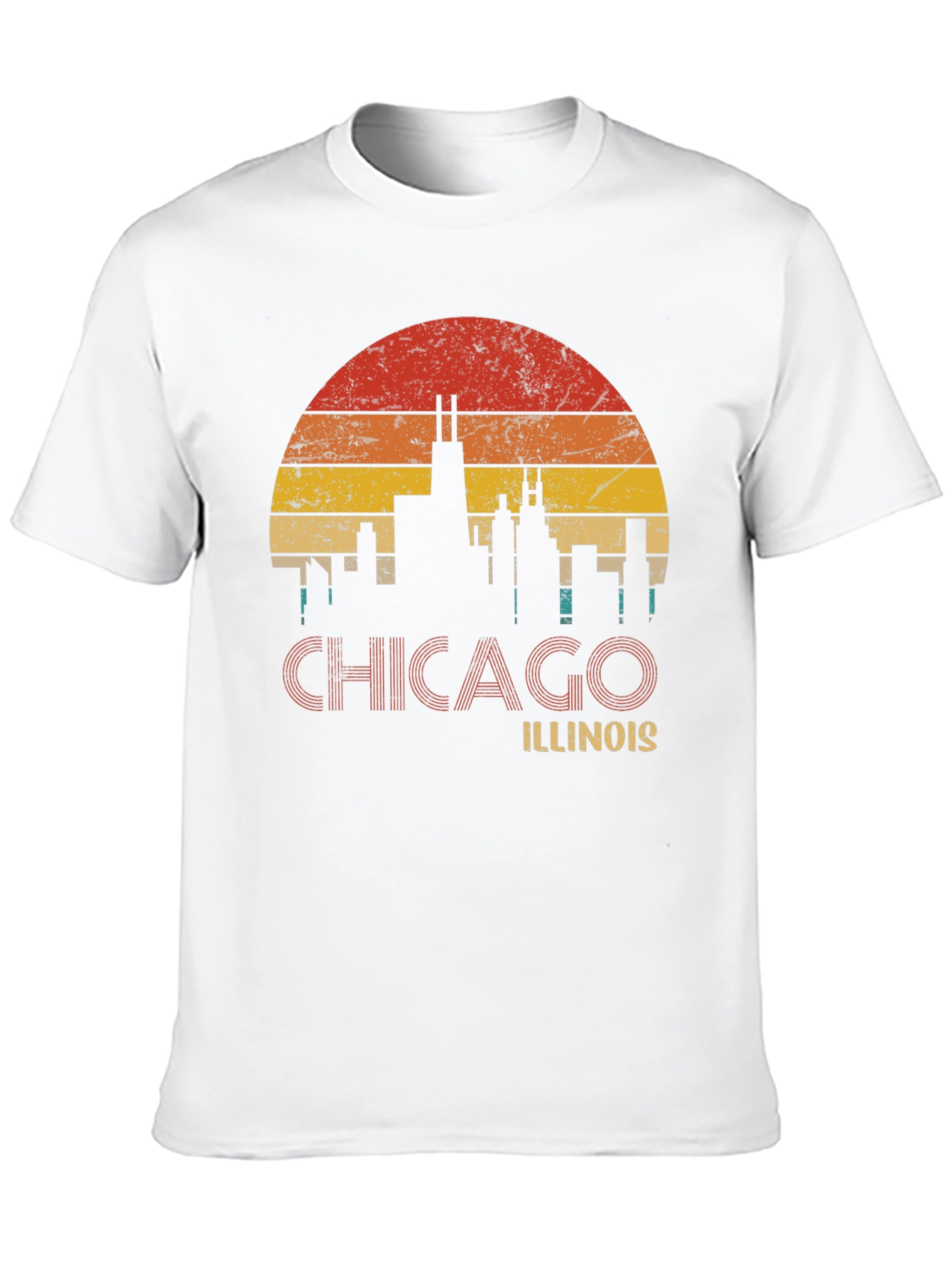 Chicago Illinois Retro Graphic T-Shirt