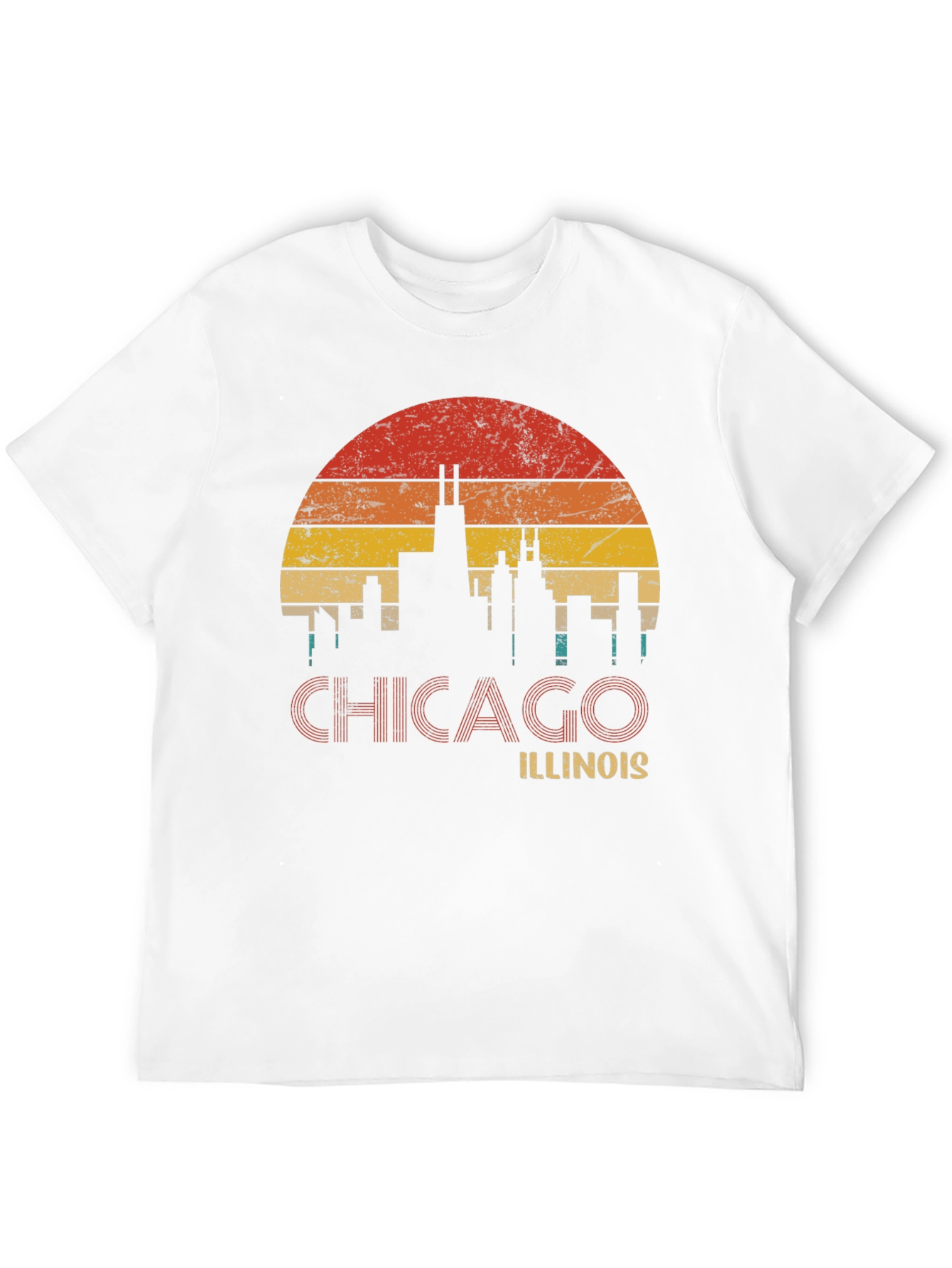 Chicago Illinois Retro Graphic T-Shirt