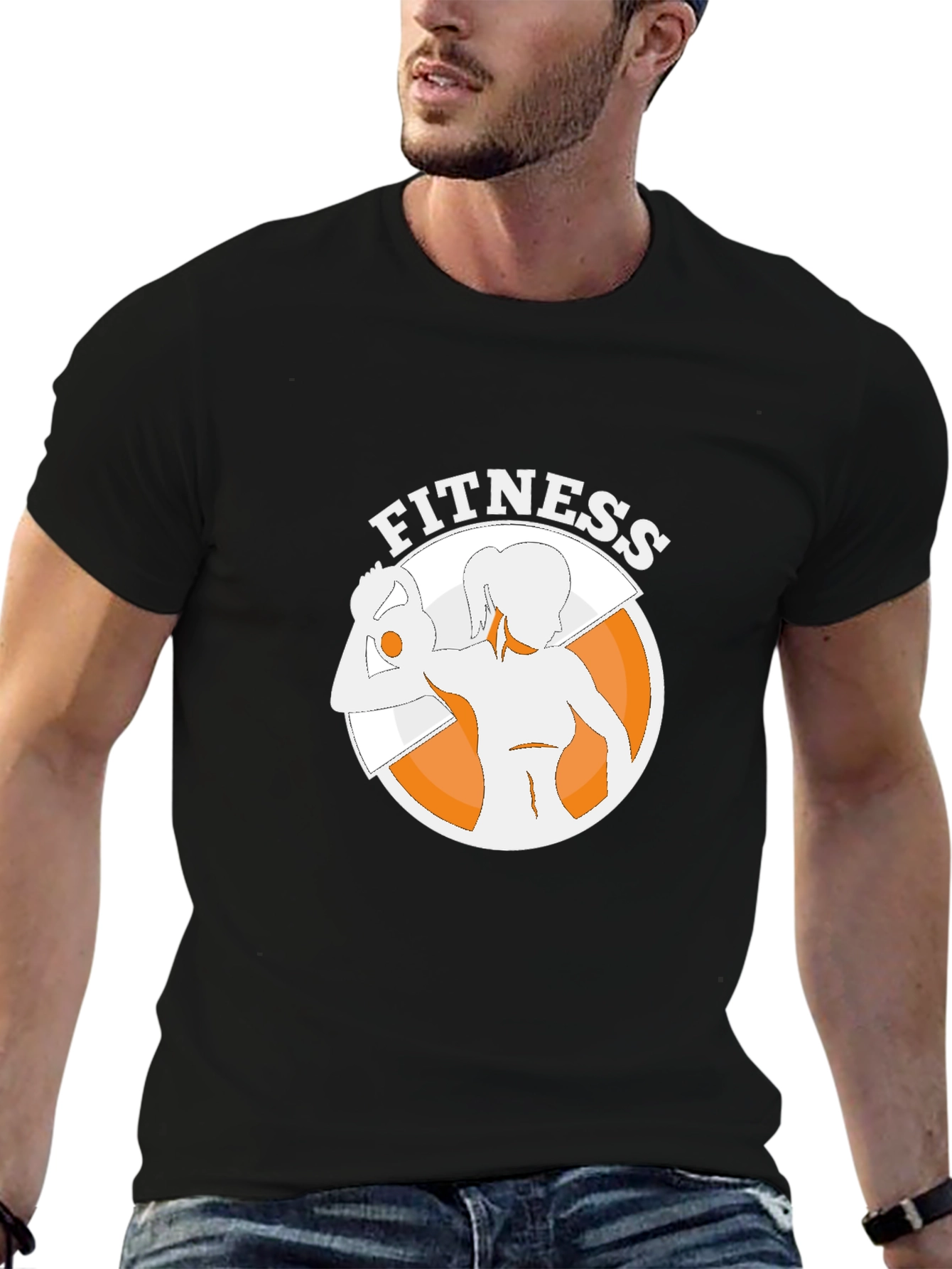 Fitness Graphic Tee - Black