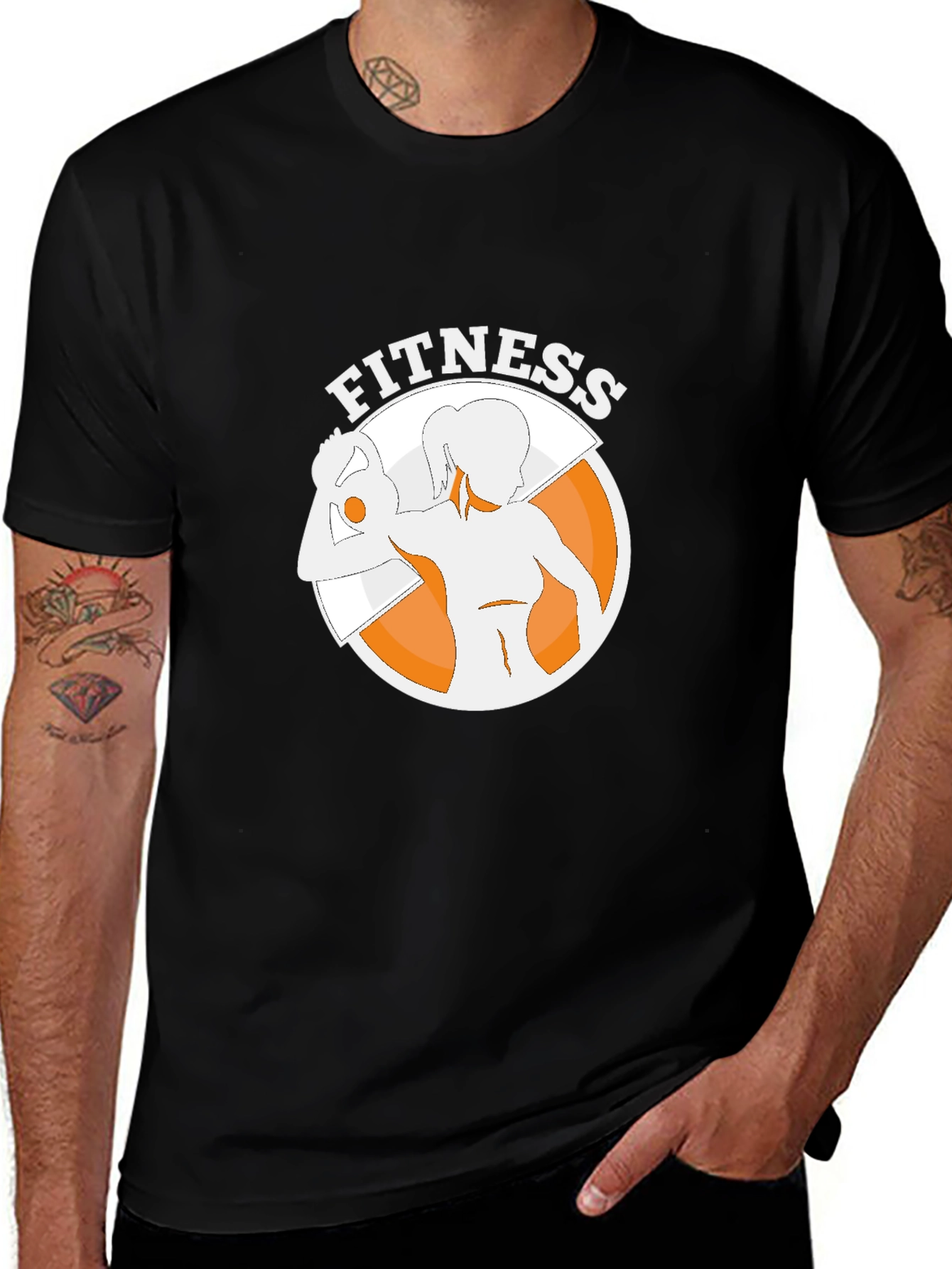 Fitness Graphic Tee - Black