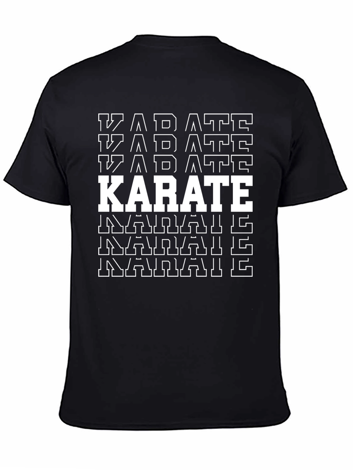 Karate Graphic T-Shirt - Black Martial Arts Tee