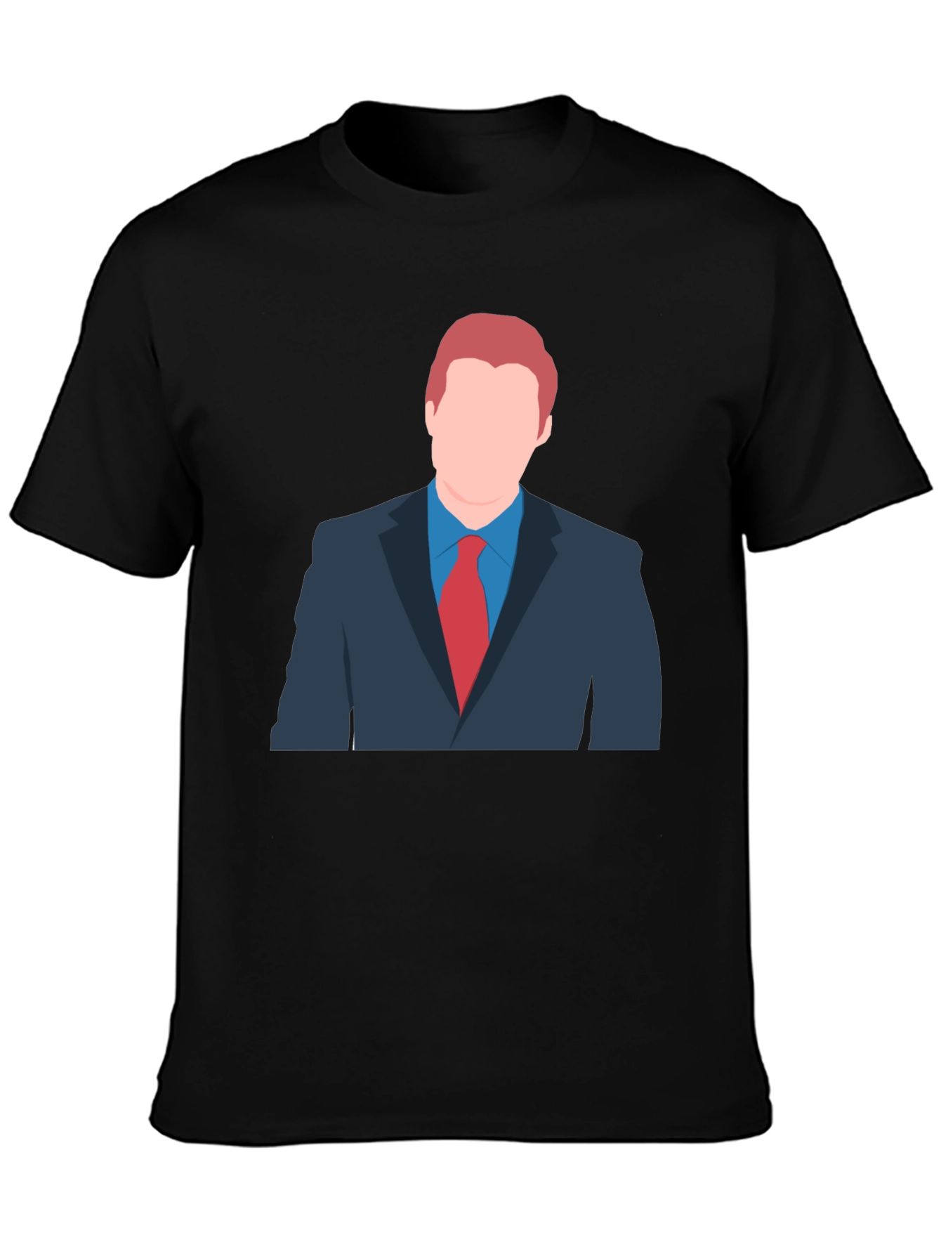 Cartoon Style Suit T-Shirt - Unique Graphic Tee