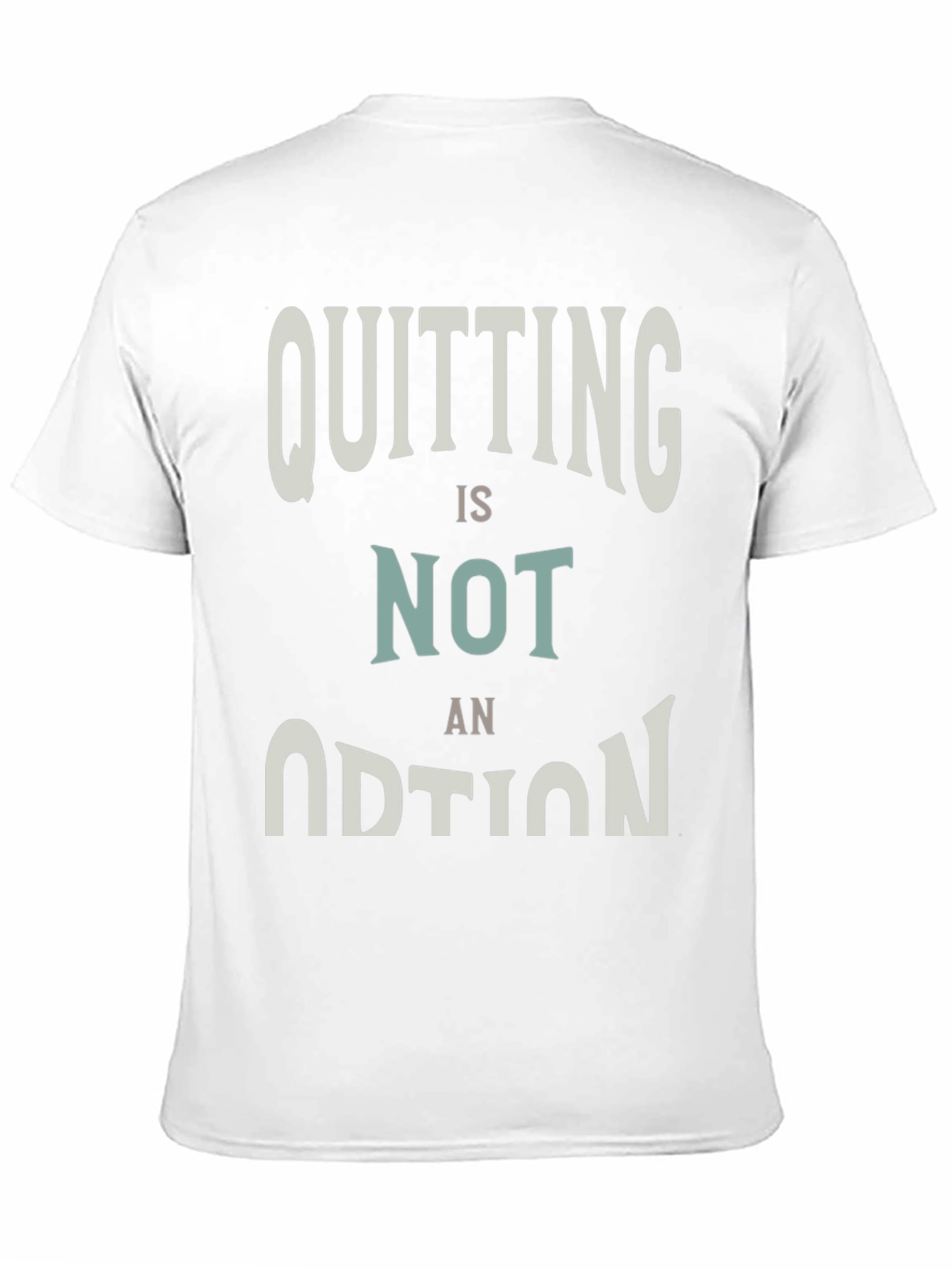 Quitting Is Not An Option Graphic Tee - Black