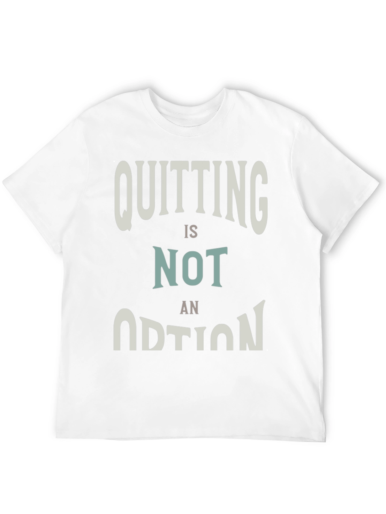 Quitting Is Not An Option Graphic Tee - Black