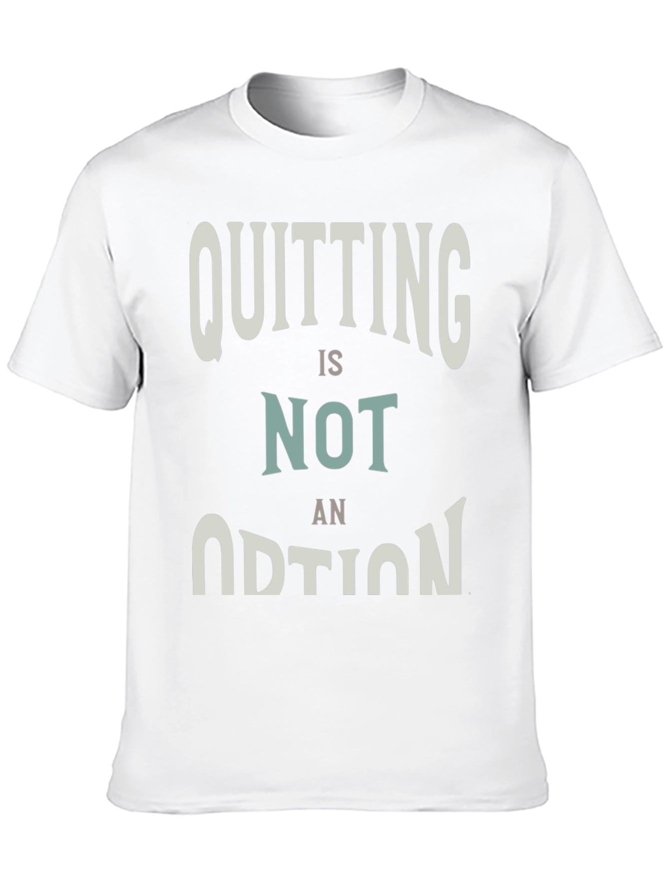 Quitting Is Not An Option Graphic Tee - Black