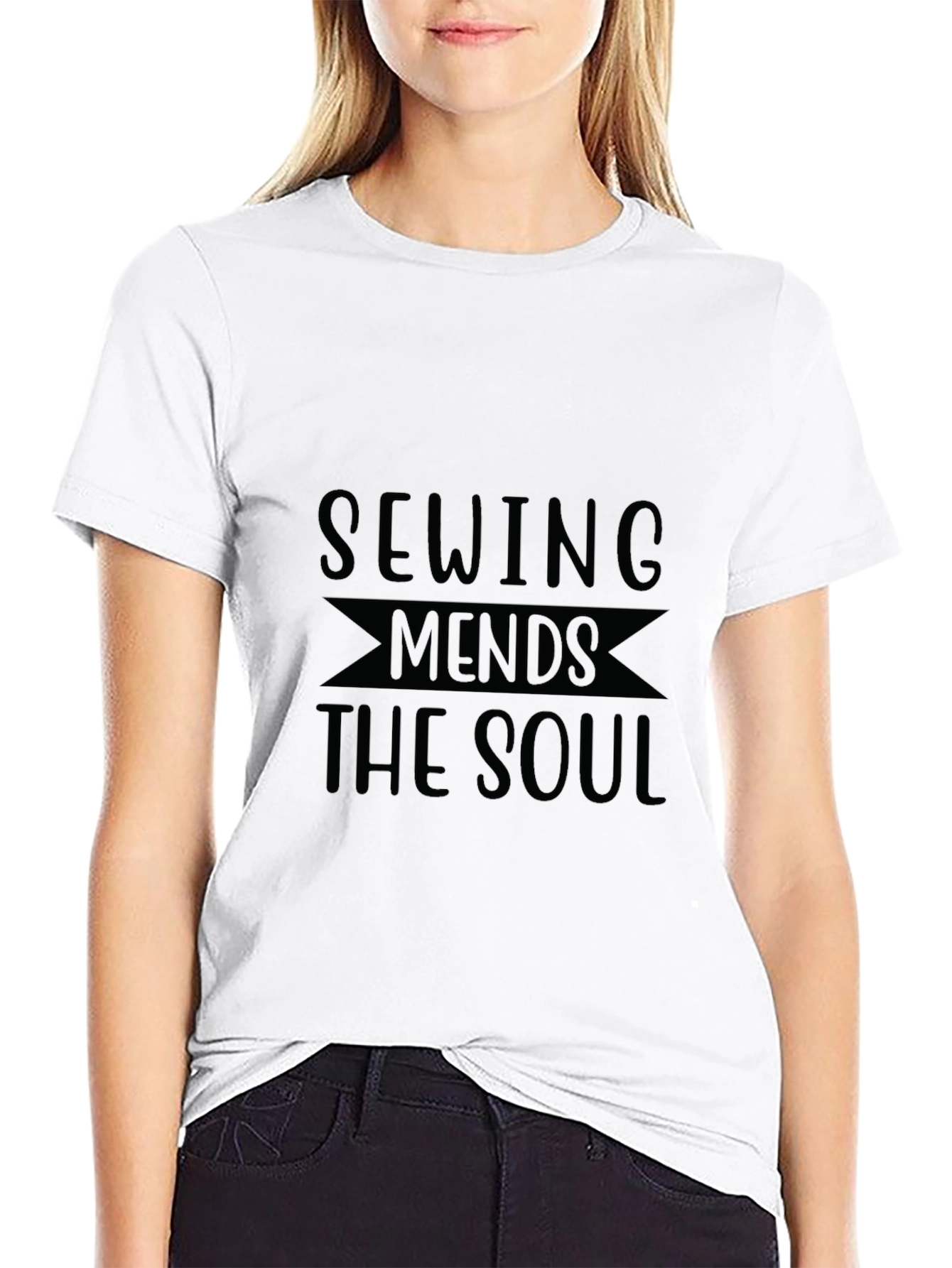 Sewing Mends the Soul Graphic T-Shirt