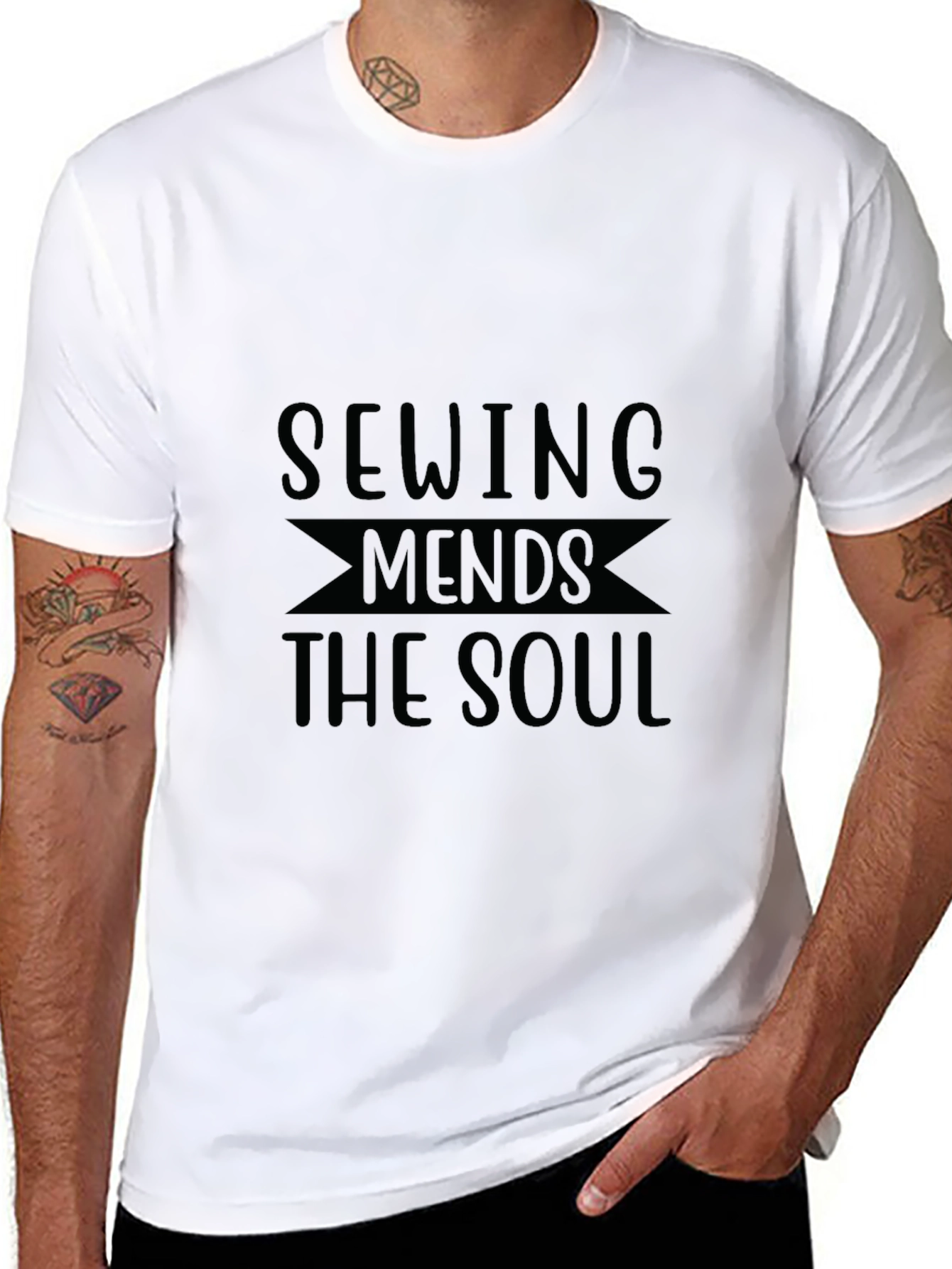 Sewing Mends the Soul Graphic T-Shirt