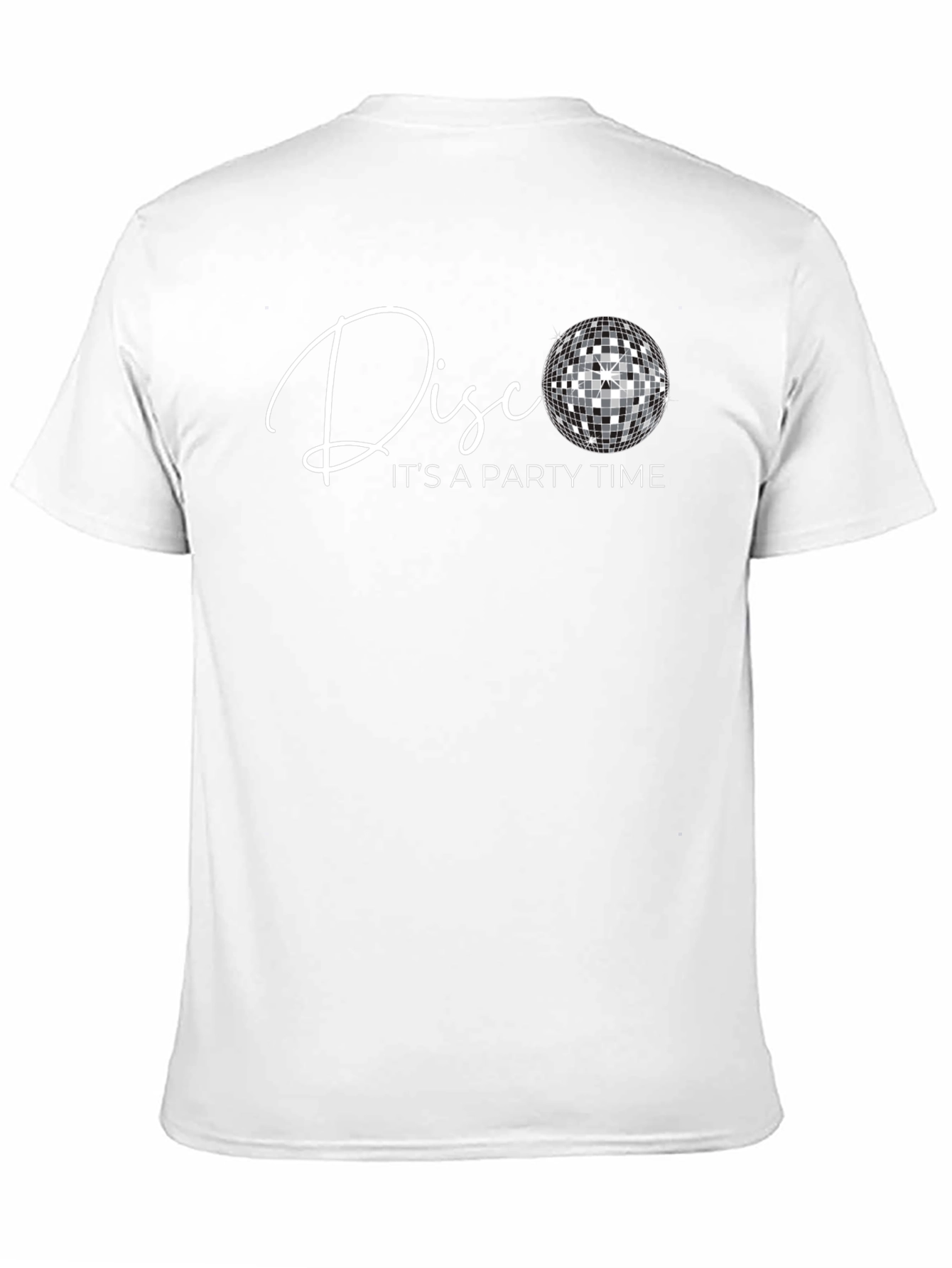 Disco Party Time Black Graphic Tee