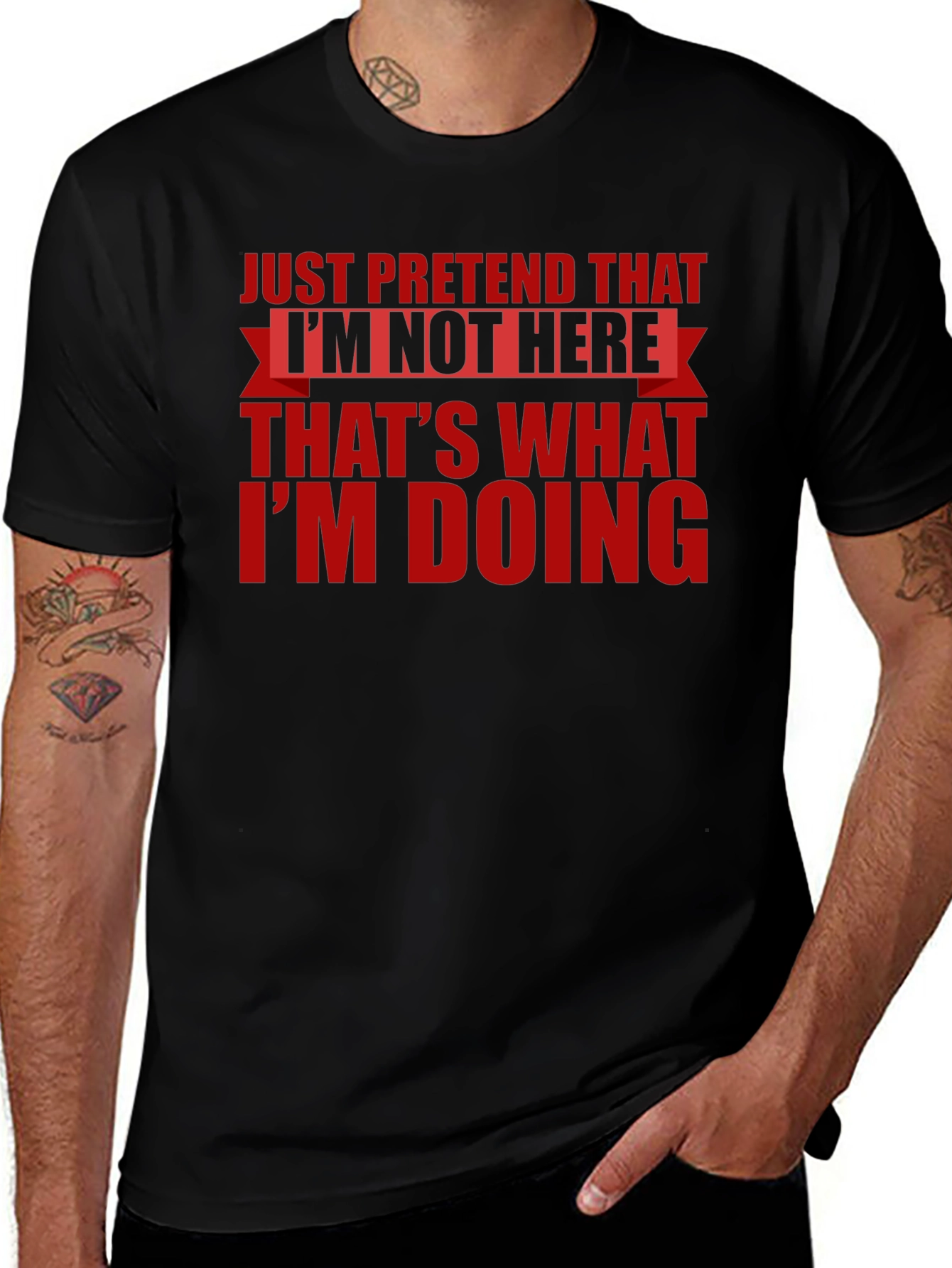 Just Pretend T-Shirt - Funny Introvert Tee