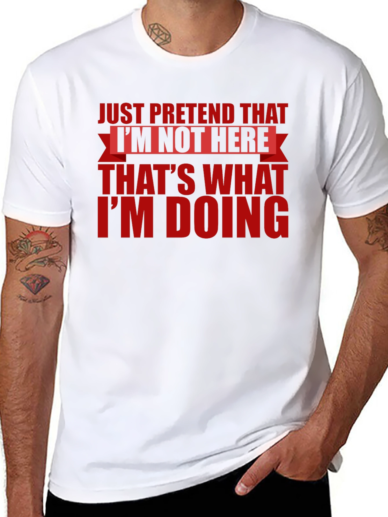 Just Pretend T-Shirt - Funny Introvert Tee