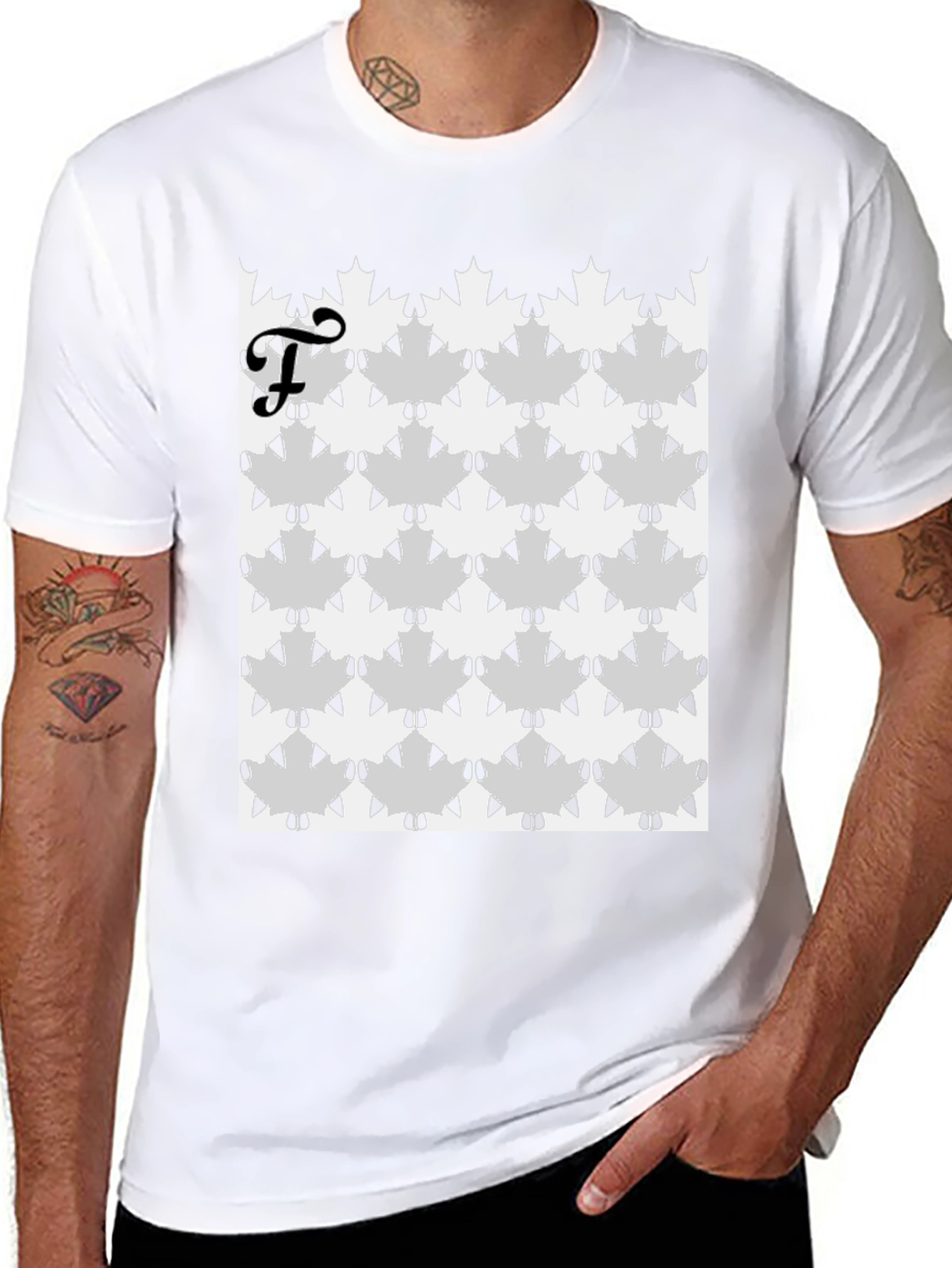Modern Patterned T-Shirt