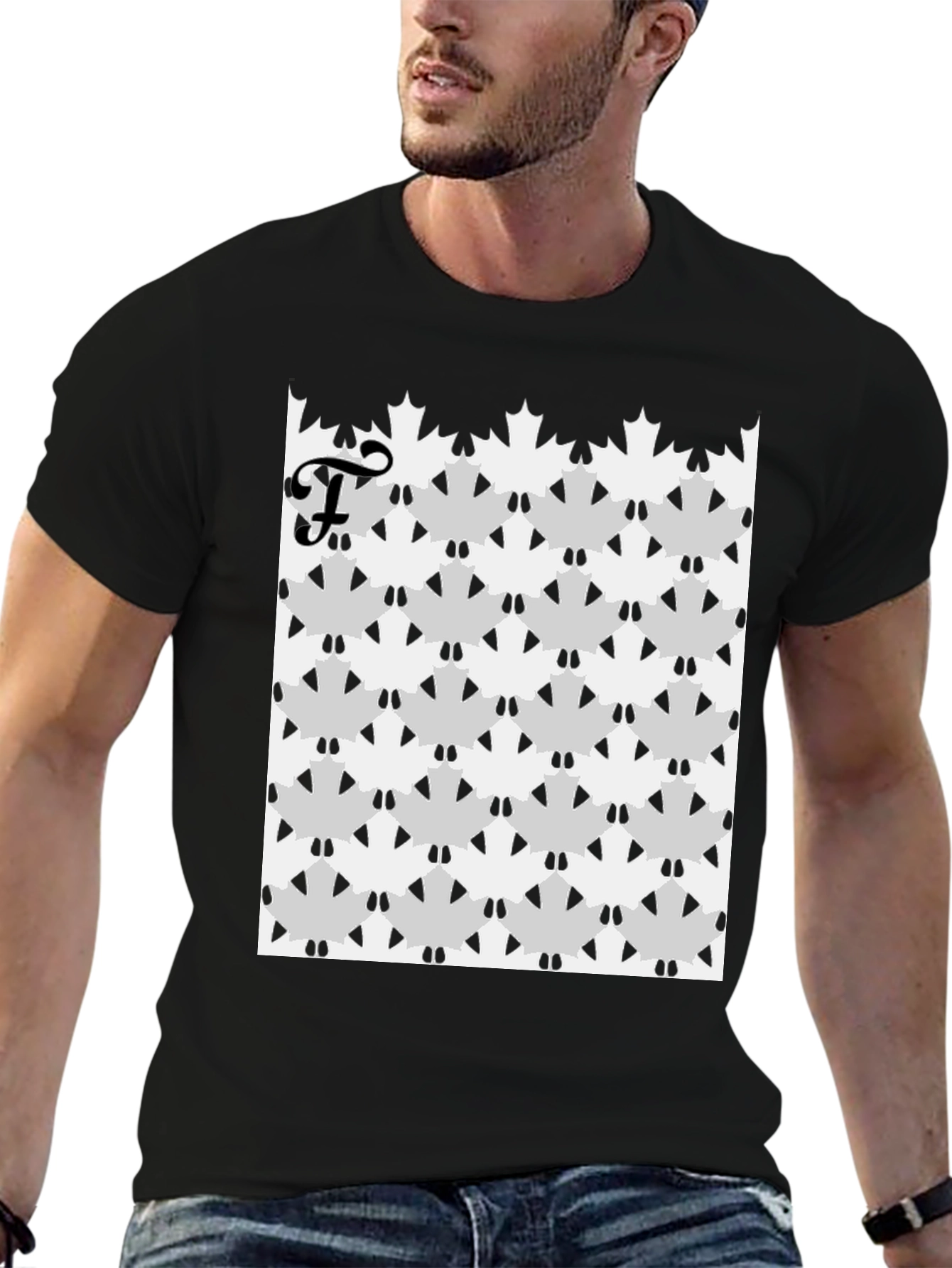 Modern Patterned T-Shirt