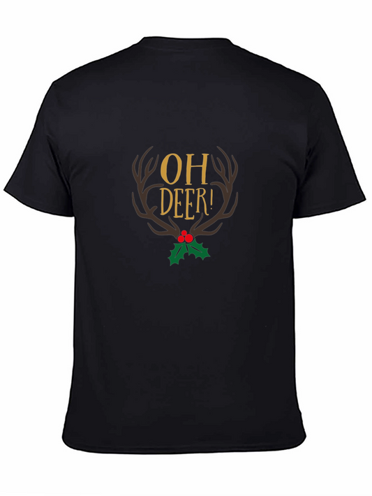 Oh Deer Christmas Graphic T-Shirt
