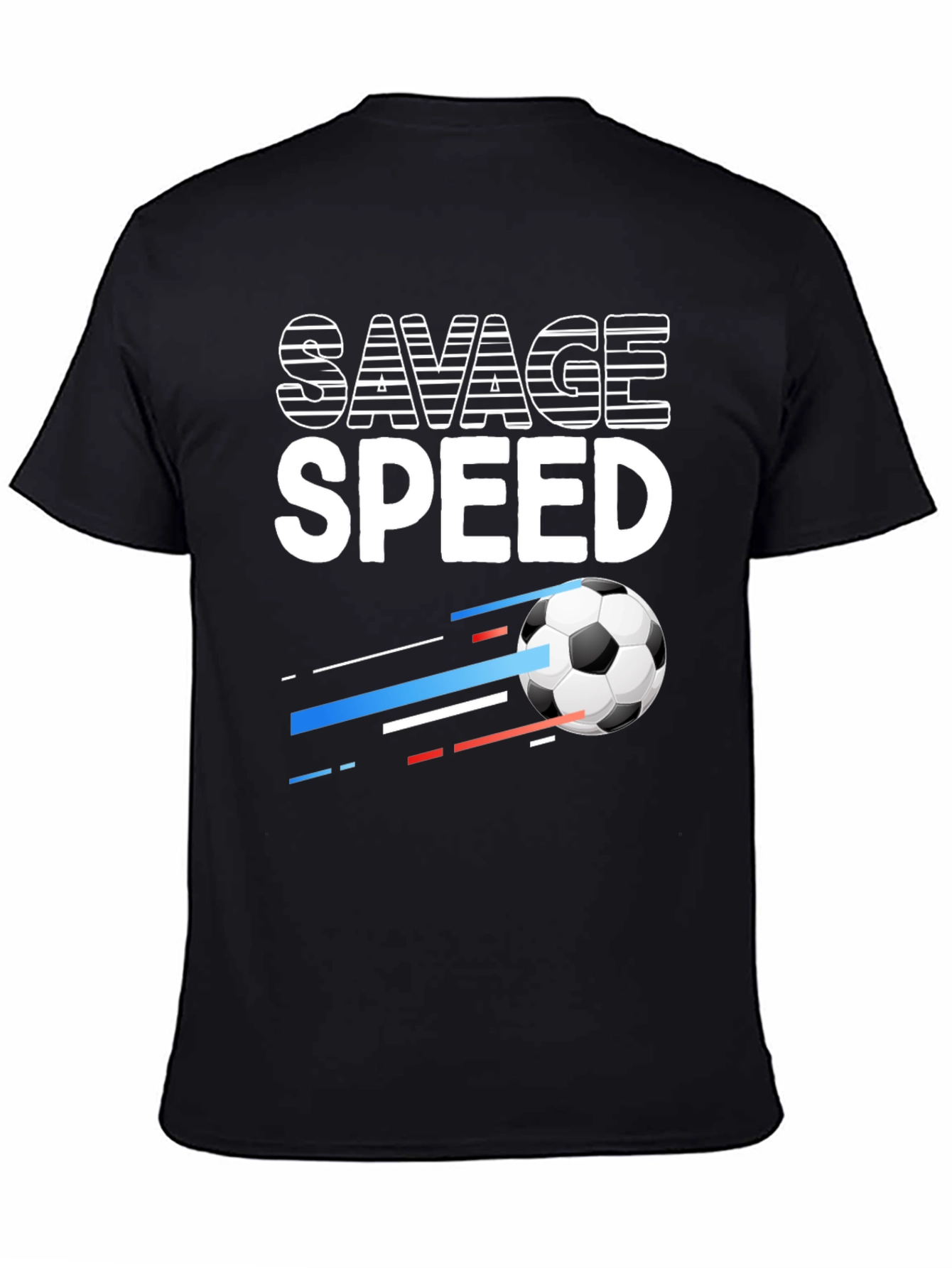 Savage Speed Soccer Ball Graphic Tee - Black
