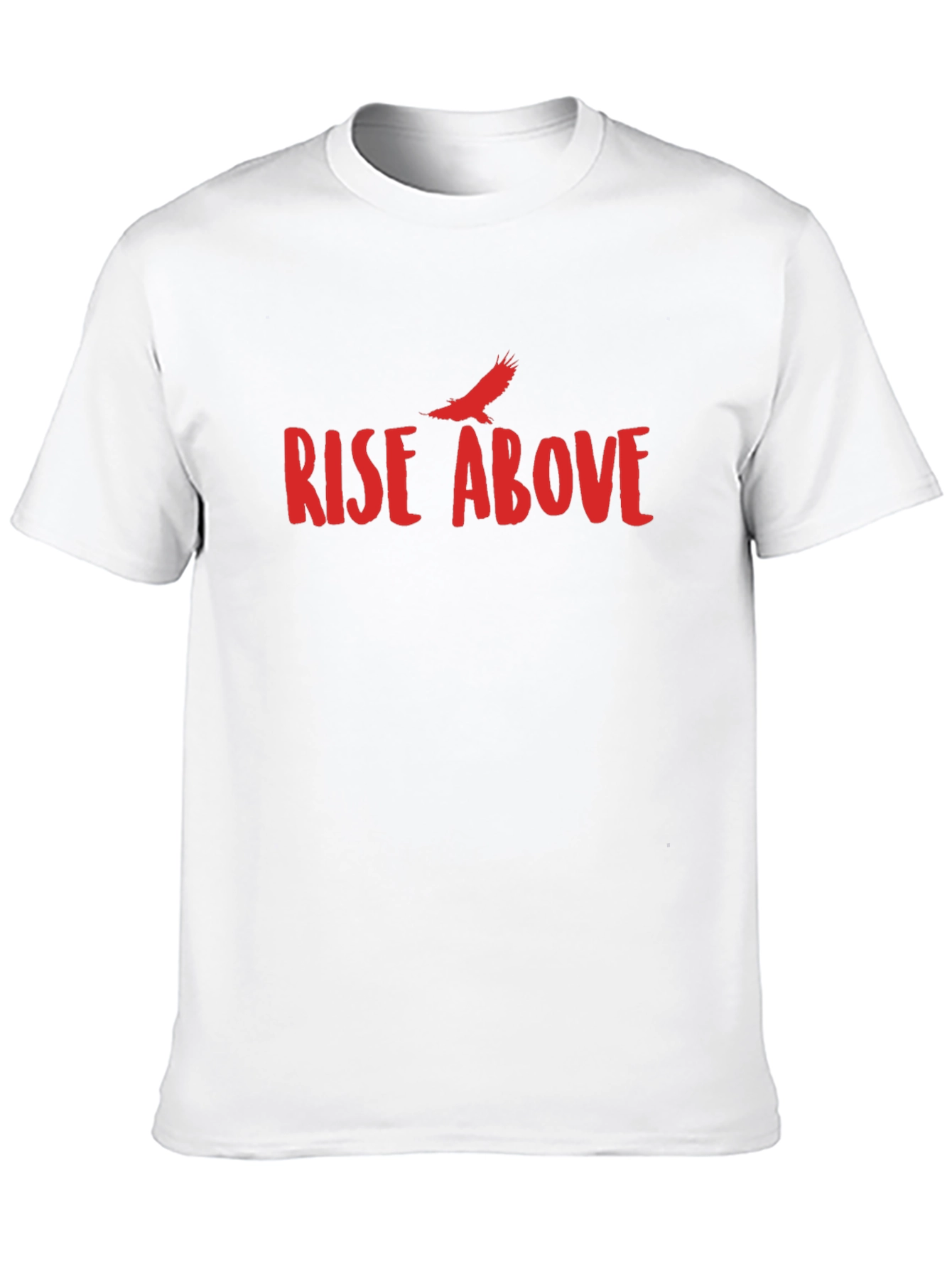 Rise Above Graphic Tee - Black Cotton