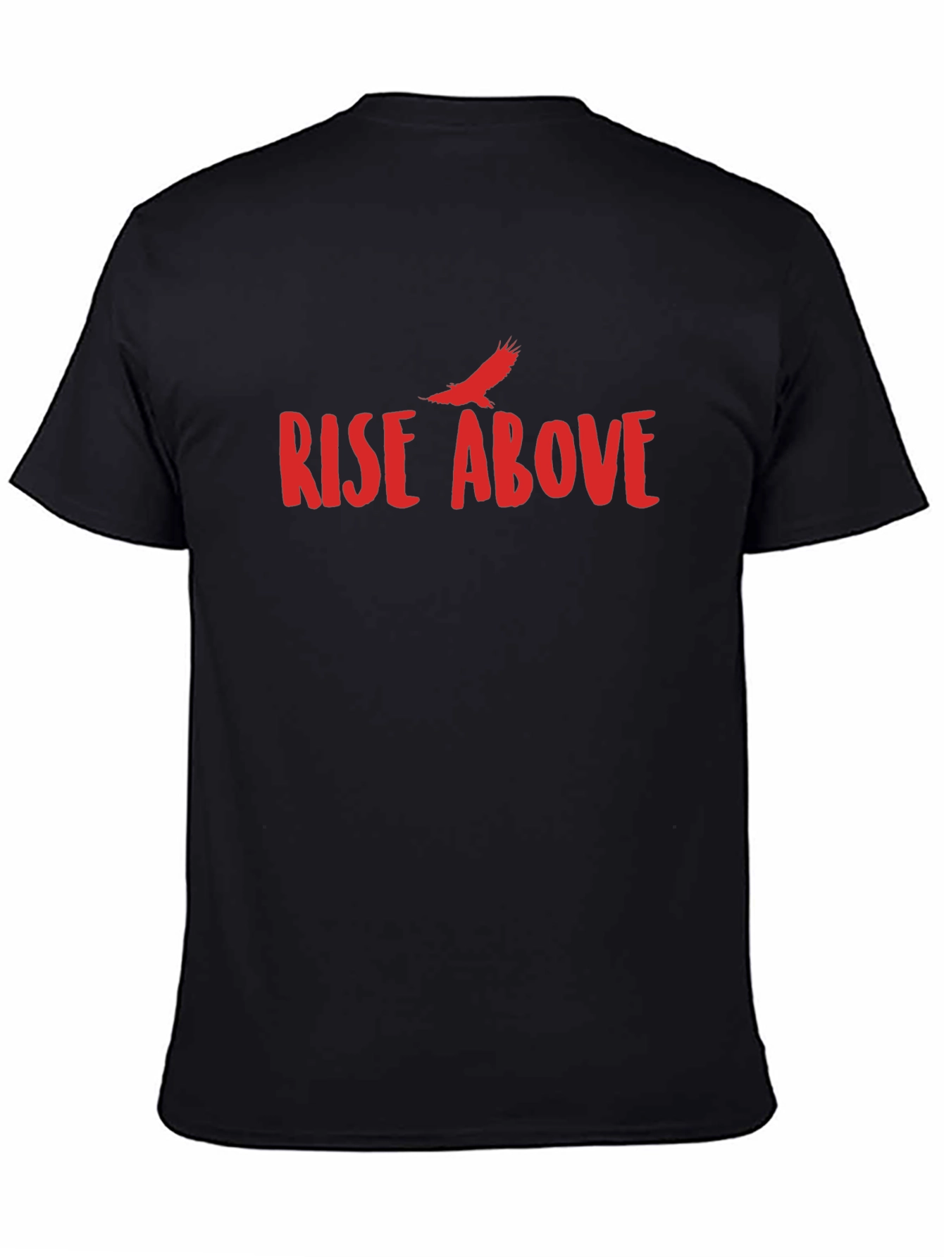 Rise Above Graphic Tee - Black Cotton