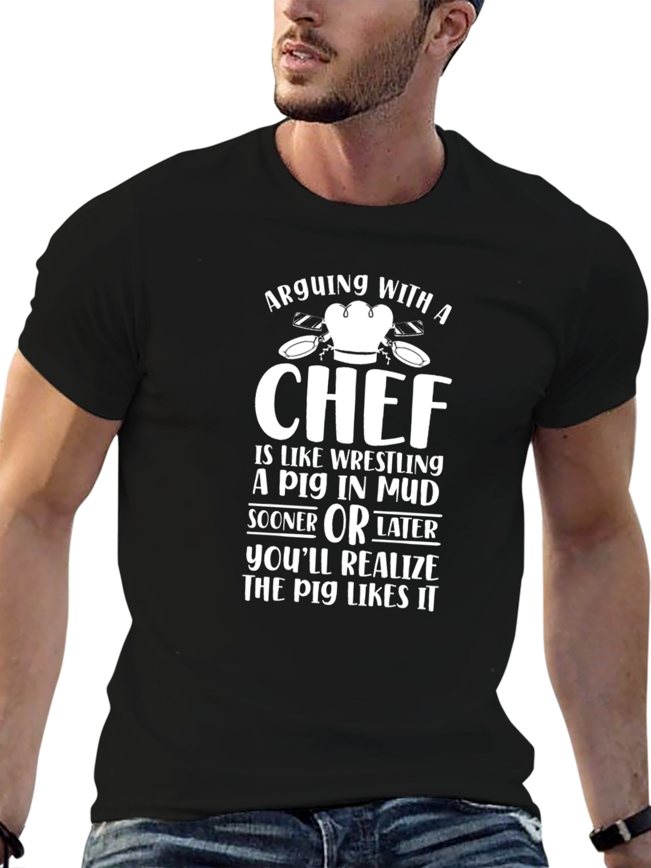 Arguing with a Chef Funny T-Shirt